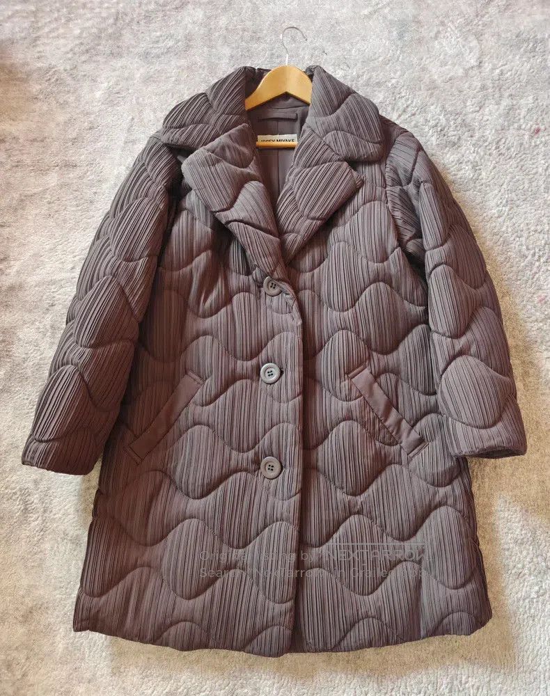 Issey Miyake Issey Miyake Pleated Padded Coat Brown Purple Size M / US 6-8 / IT 42-44 - 1 Thumbnail
