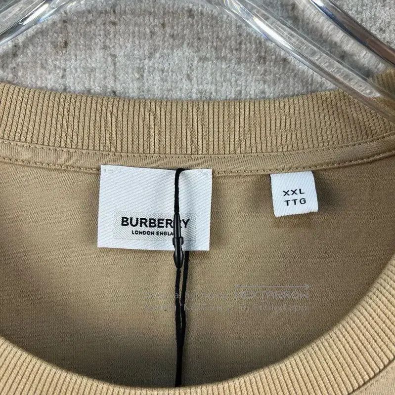 Burberry Burberry Khaki Cotton Graphic T. Size US XXL / EU 58 / 5 - 4 Thumbnail