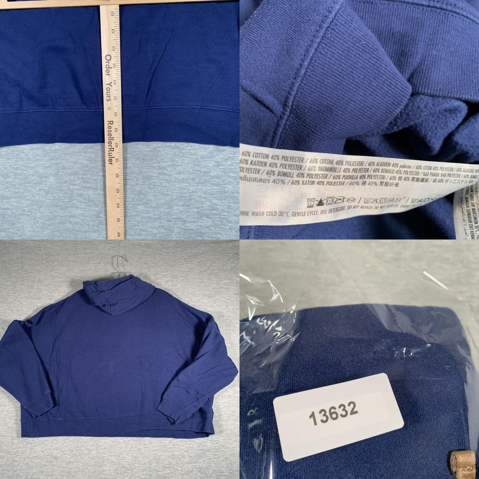 Disney Disney Hoodie Womens 3X Blue Walt Disney World 50th Anniversary Pullover Fleece Size XXL / US 16-18 / IT 52-54 - 8 Thumbnail