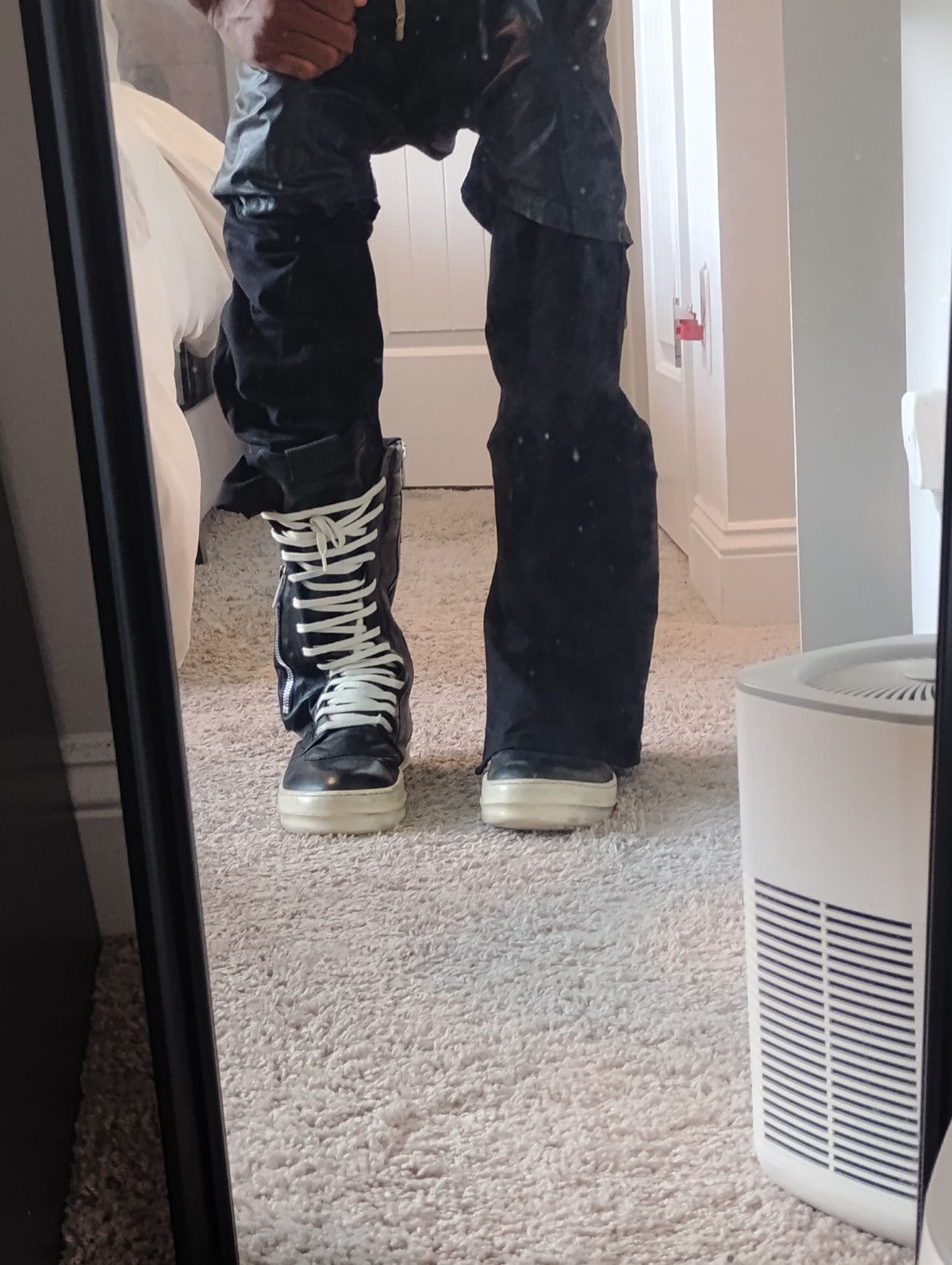 Other Custom Flared Rick Owens Style Carmen Leggings Size US 30 / EU 46 - 3 Thumbnail