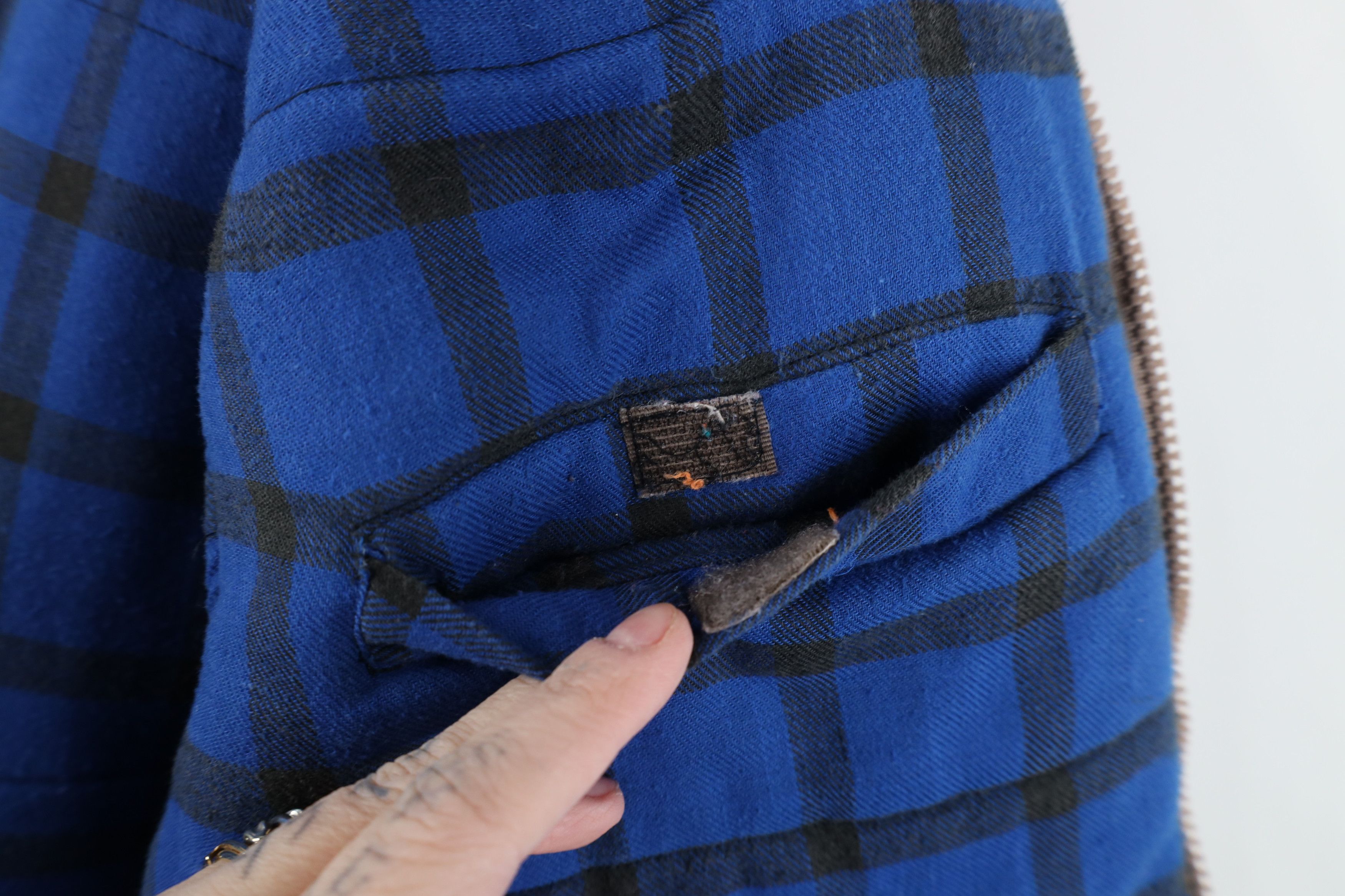 Vintage Vintage 70s Streetwear Flannel Lined Puffer Vest Jacket Size US L / EU 52-54 / 3 - 11 Thumbnail