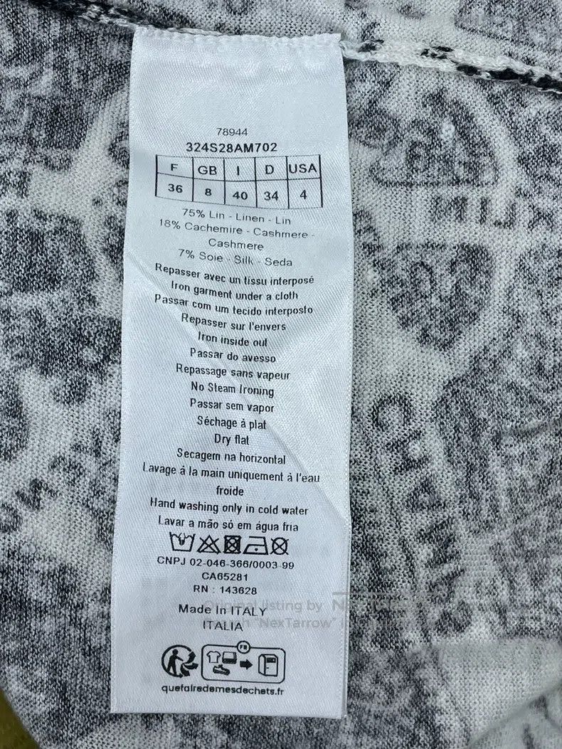 Dior Dior Black and white printed letter printed short-sleeved Size XS / US 0-2 / IT 36-38 - 5 Thumbnail