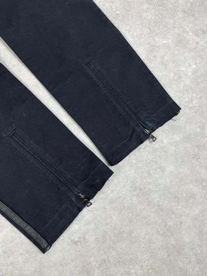 Prada 2000s Prada Black Leather Lines Pants Size 26" / US 2 / IT 38 - 10 Thumbnail