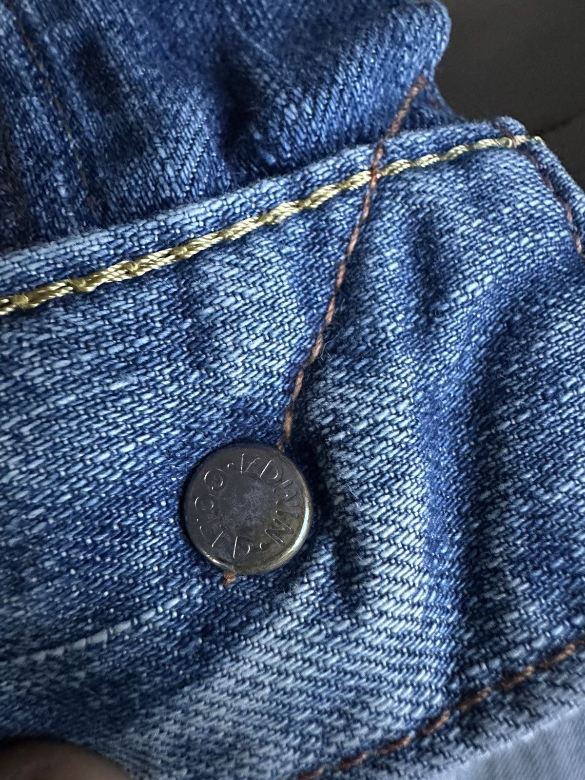 Edwin Vintage 90s Edwin 503 Blue Trip Blue Denim 28x31 D375 Size US 28 / EU 44 - 18 Thumbnail