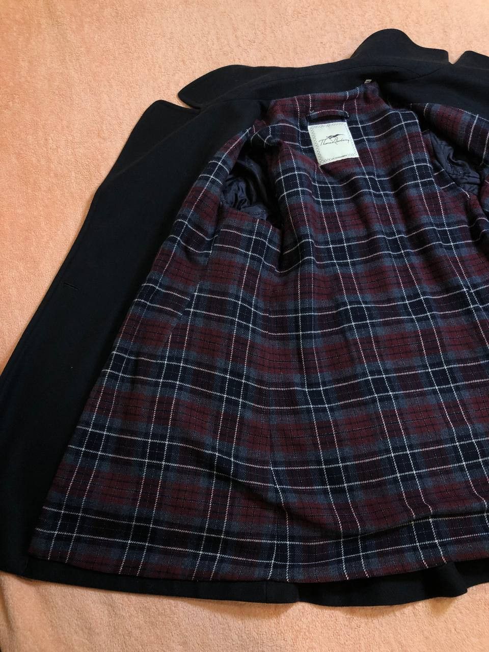 Burberry Thomas Burberrys Coat Navy Wool Double Breasted Size US XL / EU 56 / 4 - 10 Thumbnail