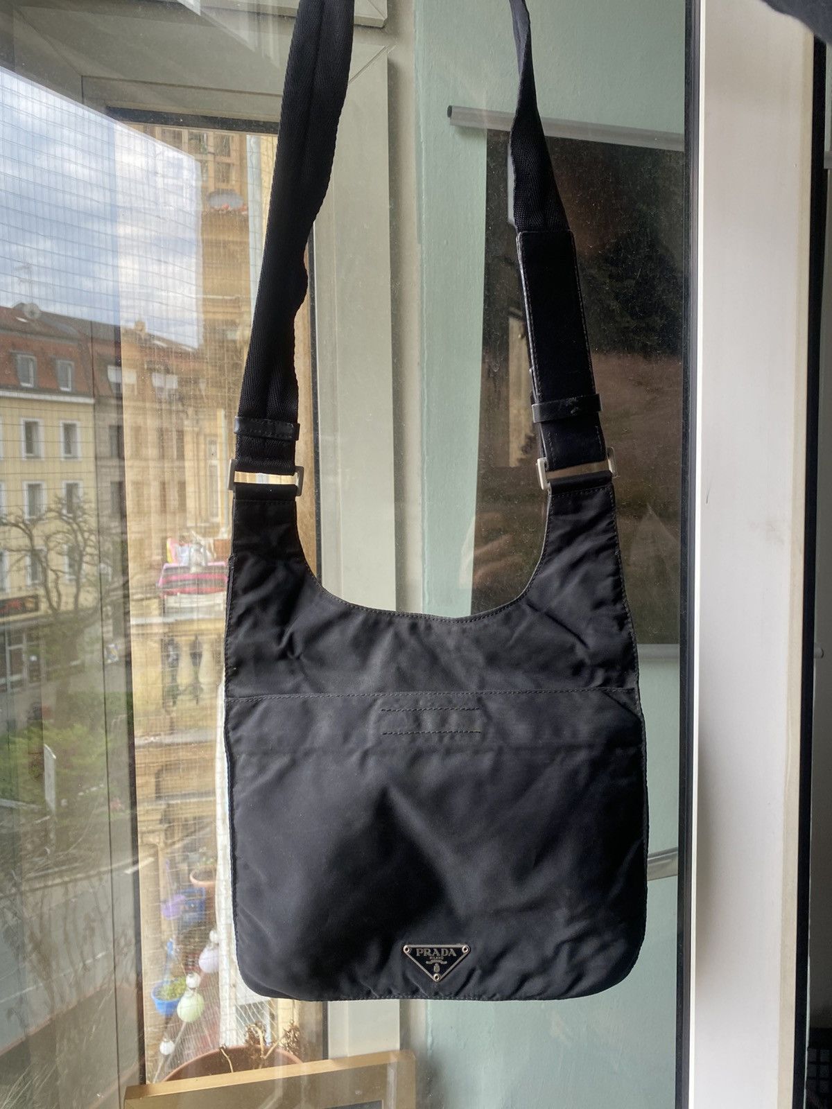 Prada Prada Black Nylon Shoulder Bag Size ONE SIZE - 2 Thumbnail