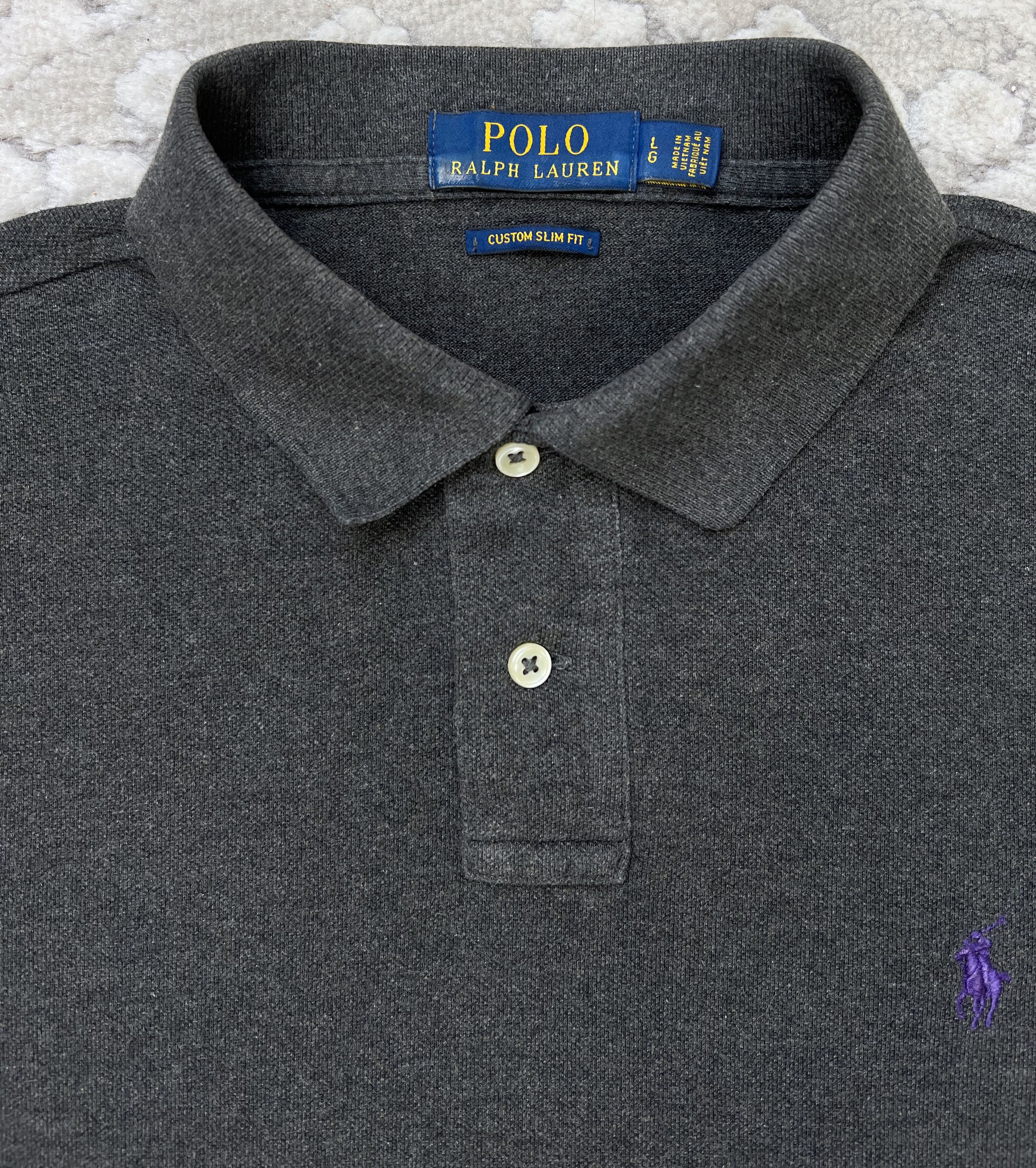Polo Ralph Lauren Polo Ralph Lauren Custom Slim Fit Polo Purple Pony Size US M / EU 48-50 / 2 - 2 Thumbnail