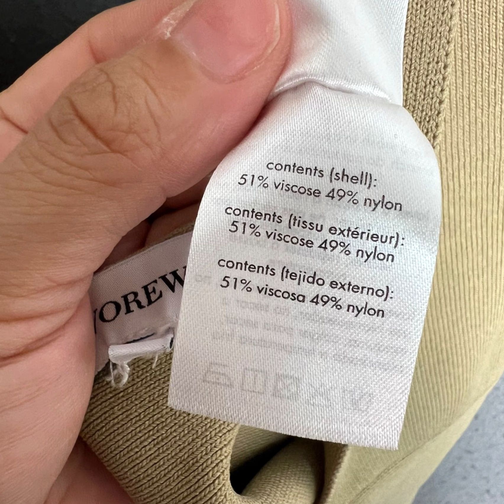 Vintage WeWoreWhat Beige Halter Top Viscose Nylon Womens Size Large Cropped Sleeveless Halter Top Summer Spring Casual Size L / US 10 / IT 46 - 4 Thumbnail