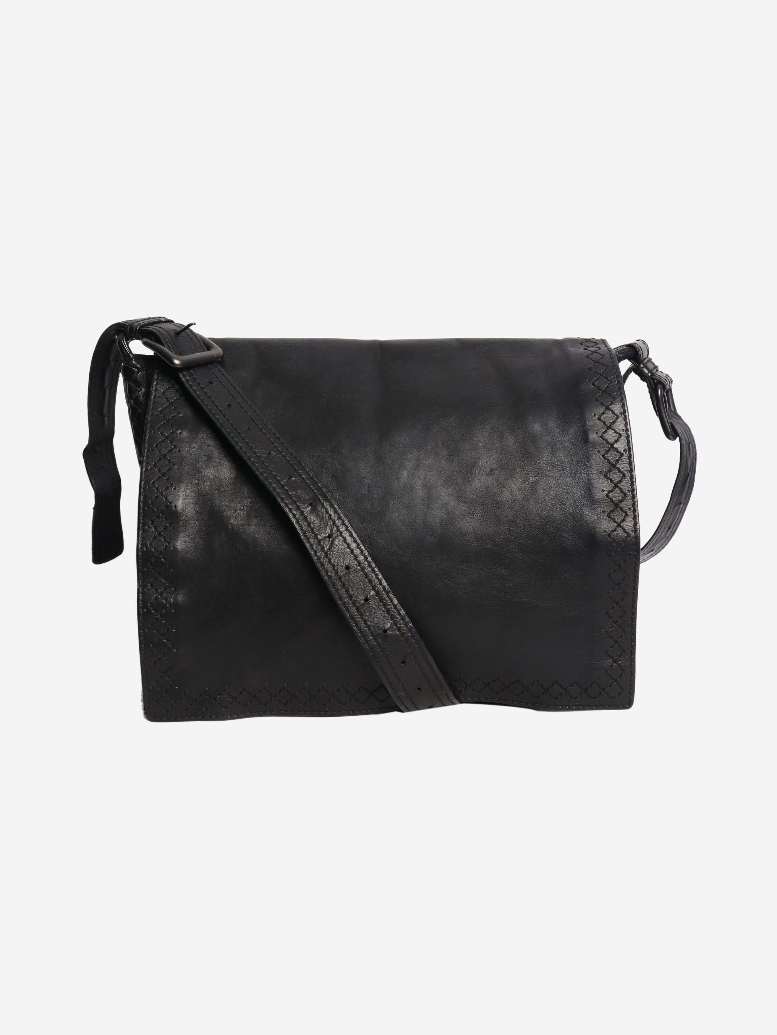 Bottega Veneta Black leather Messenger bag Size ONE SIZE - 1 Thumbnail