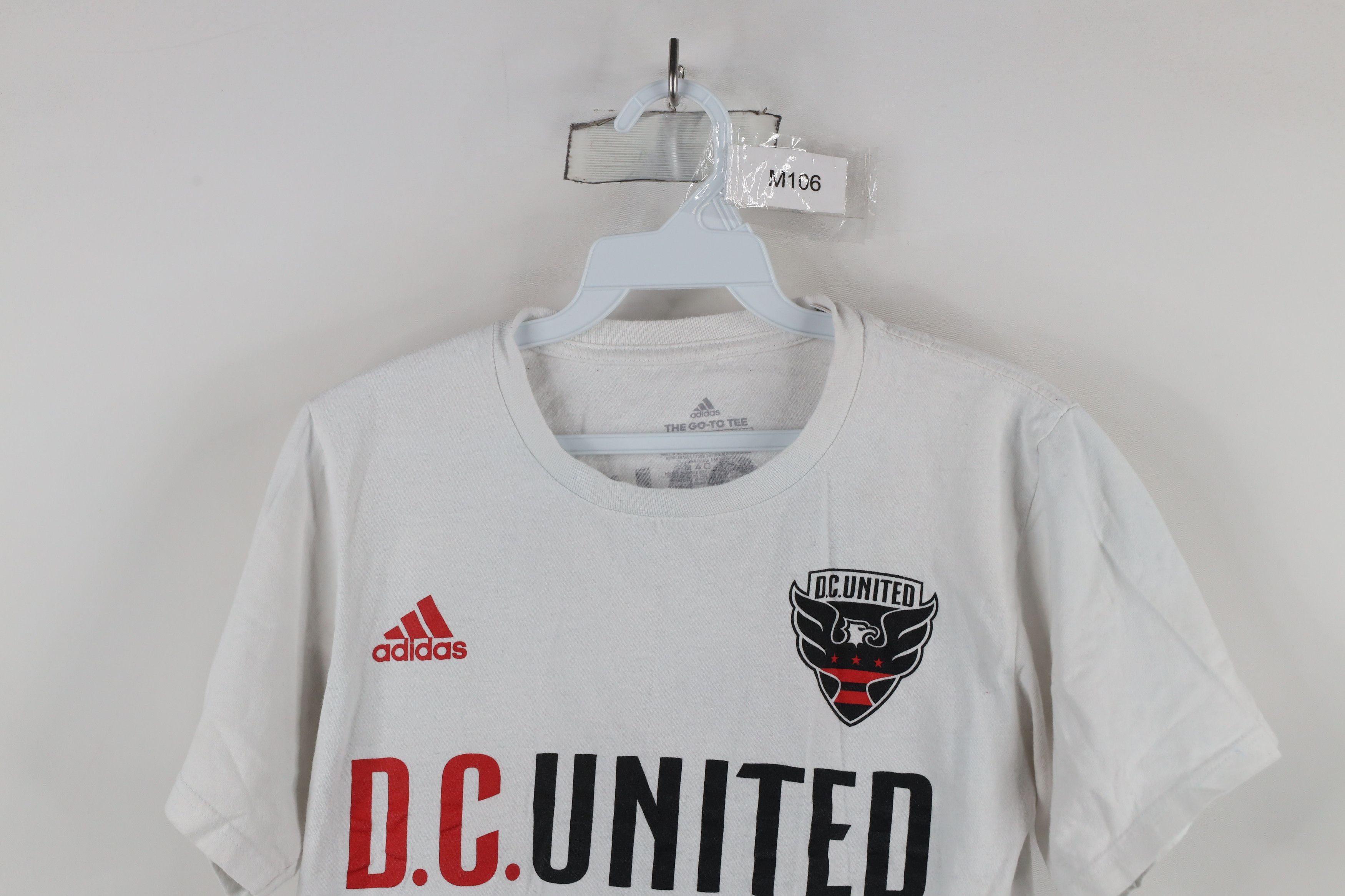Adidas × Vintage Vintage Adidas MLS United Soccer Football T-Shirt White #9 Size US S / EU 44-46 / 1 - 2 Thumbnail