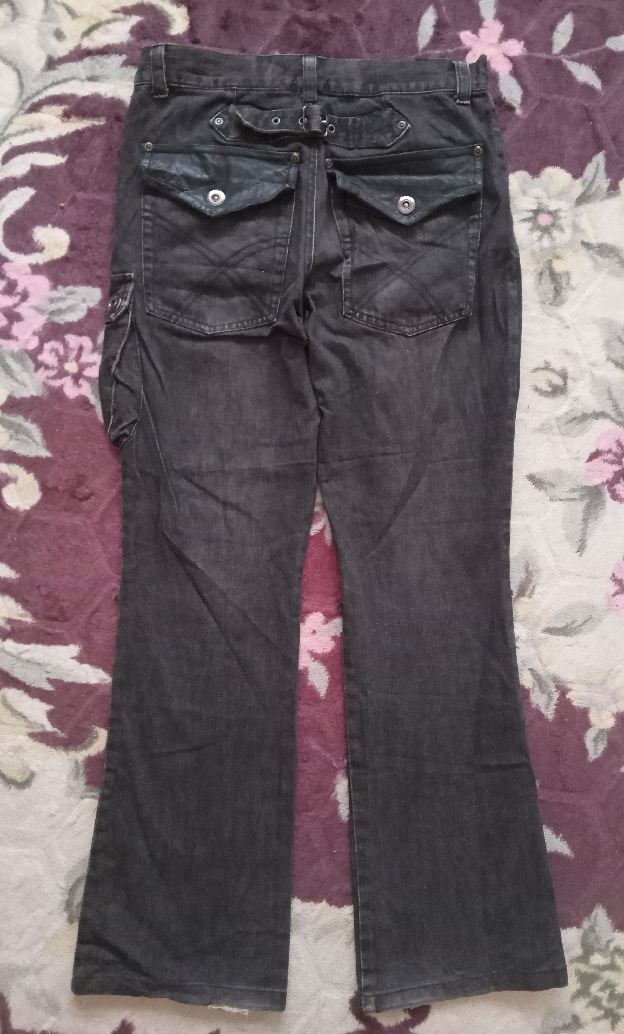 Japanese Brand Rustenburg Homme Rare Design Flare Jeans Size US 30 / EU 46 - 2 Thumbnail