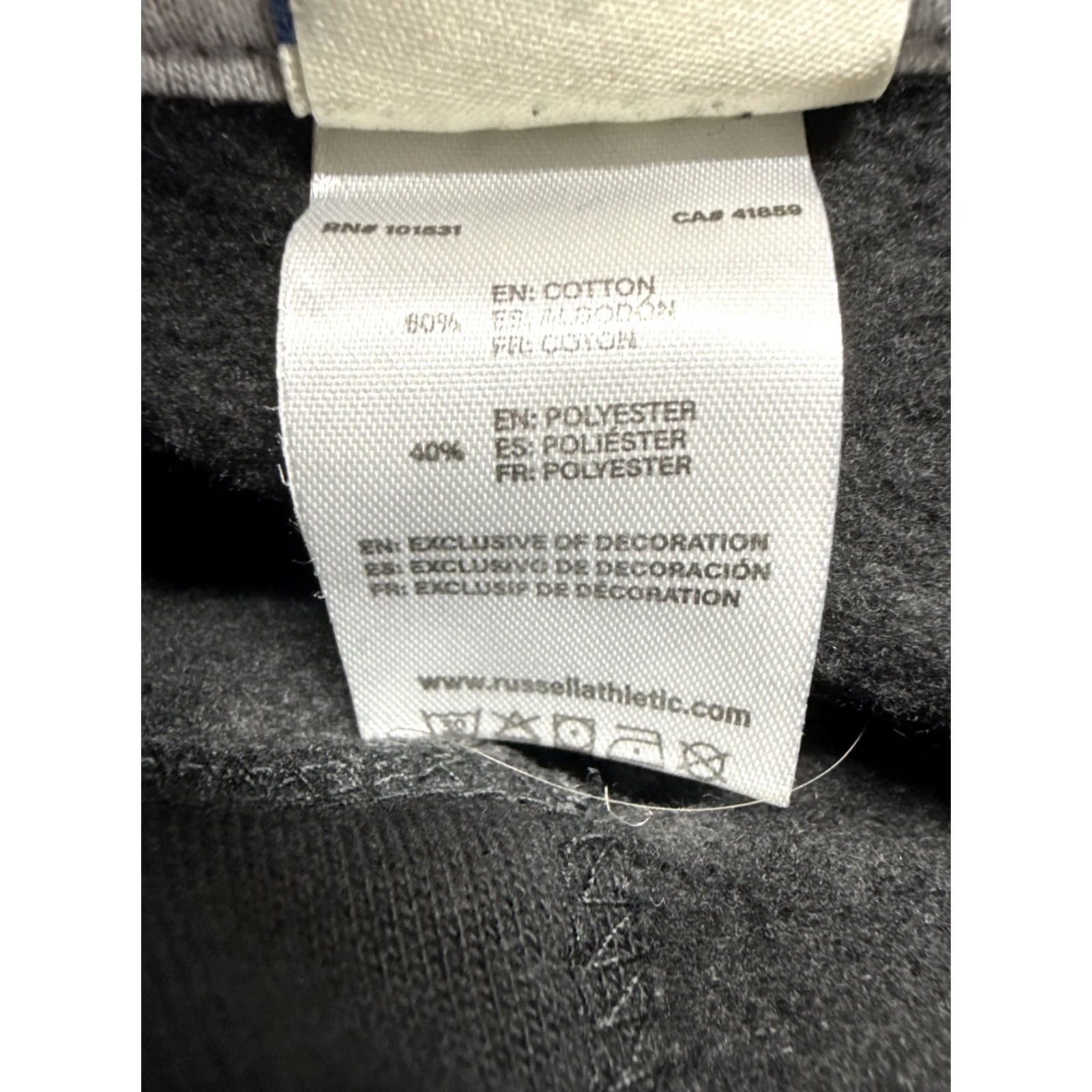 Russell Athletic VINTAGE Russell Athletic Hoodie Pullover Black Fleece Hooded Pockets Logo Drawstring Men’s Small- NEW WITH TAGS Size US S / EU 44-46 / 1 - 7 Thumbnail