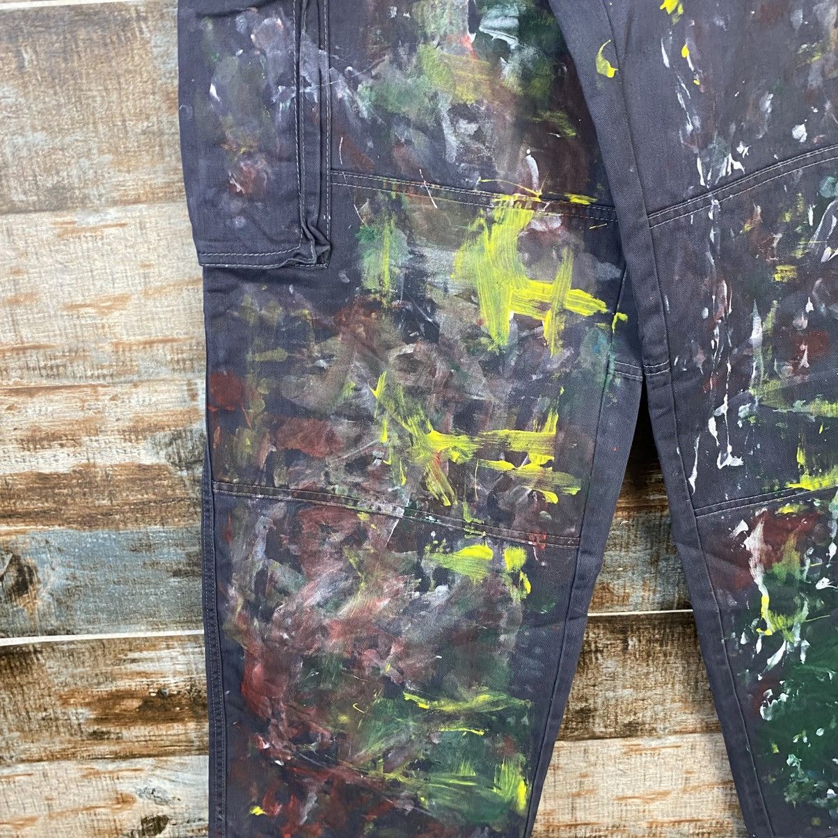 Dickies DL Dickies Gray Custom Cargo Multipocket Pants #C1205 Size US 31 - 11 Thumbnail