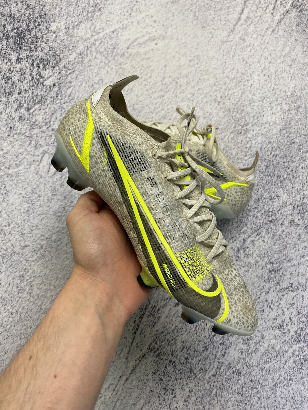 Nike Nike Vapor 14 Elite FG White Soccer Cleats CQ7635-107 US 8 Size US 8 / EU 41 - 2 Thumbnail
