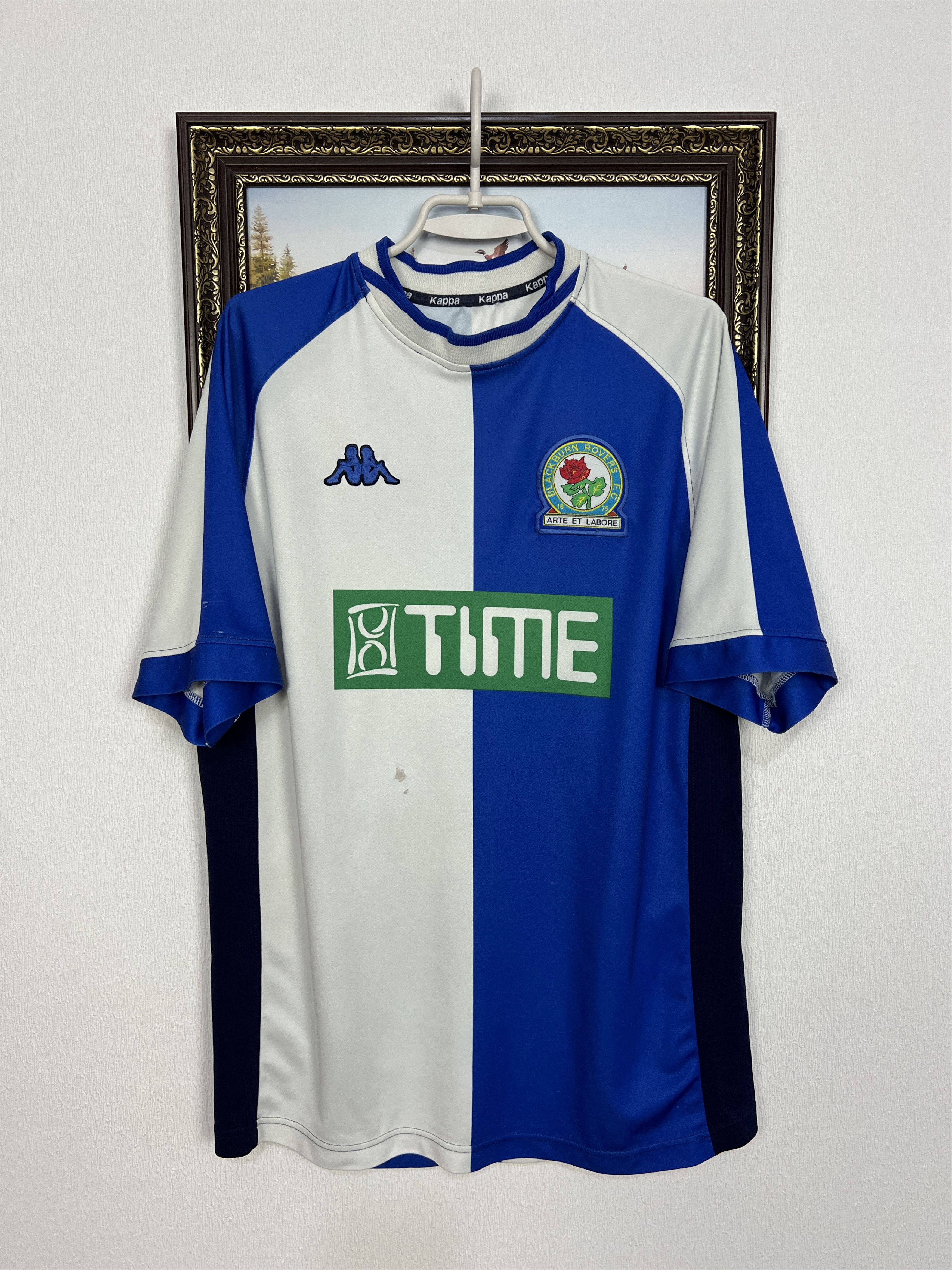 Kappa Blackburn Rovers Home football shirt Soccer Jersey Trikot Size US L / EU 52-54 / 3 - 1 Thumbnail