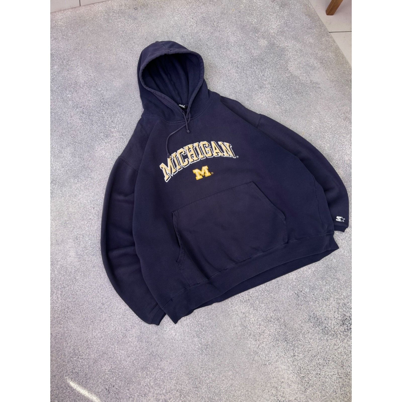 Starter VTG Starter Michigan Wolverines USA Boxy Oversized Fit Navy Size US L / EU 52-54 / 3 - 2 Thumbnail