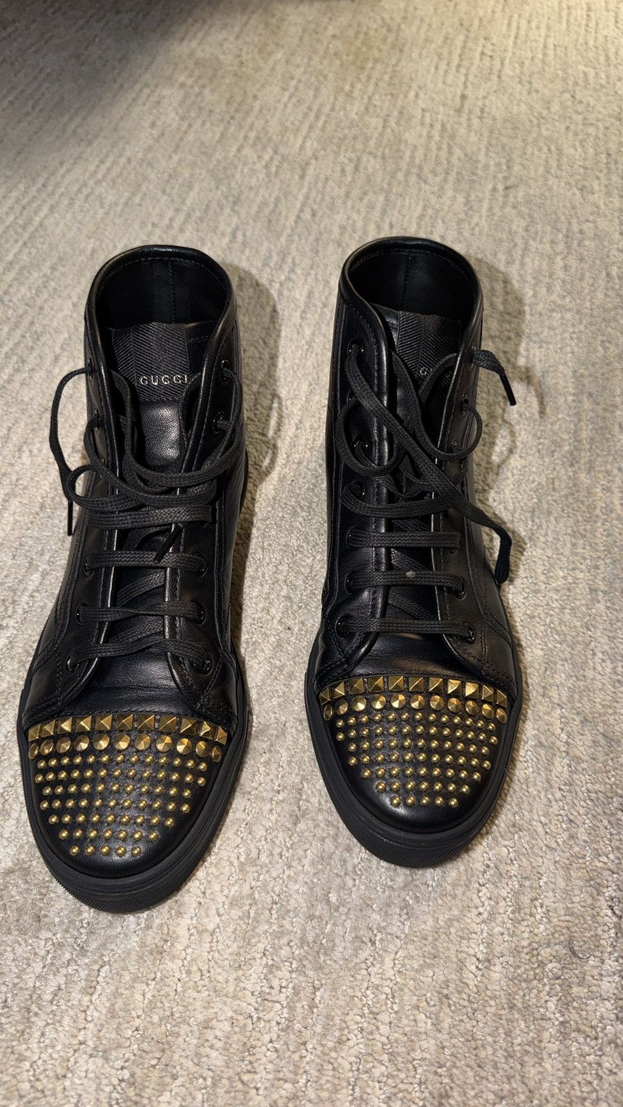 Gucci Gucci Hi Top Sneakers Size US 7.5 / IT 37.5 - 3 Thumbnail