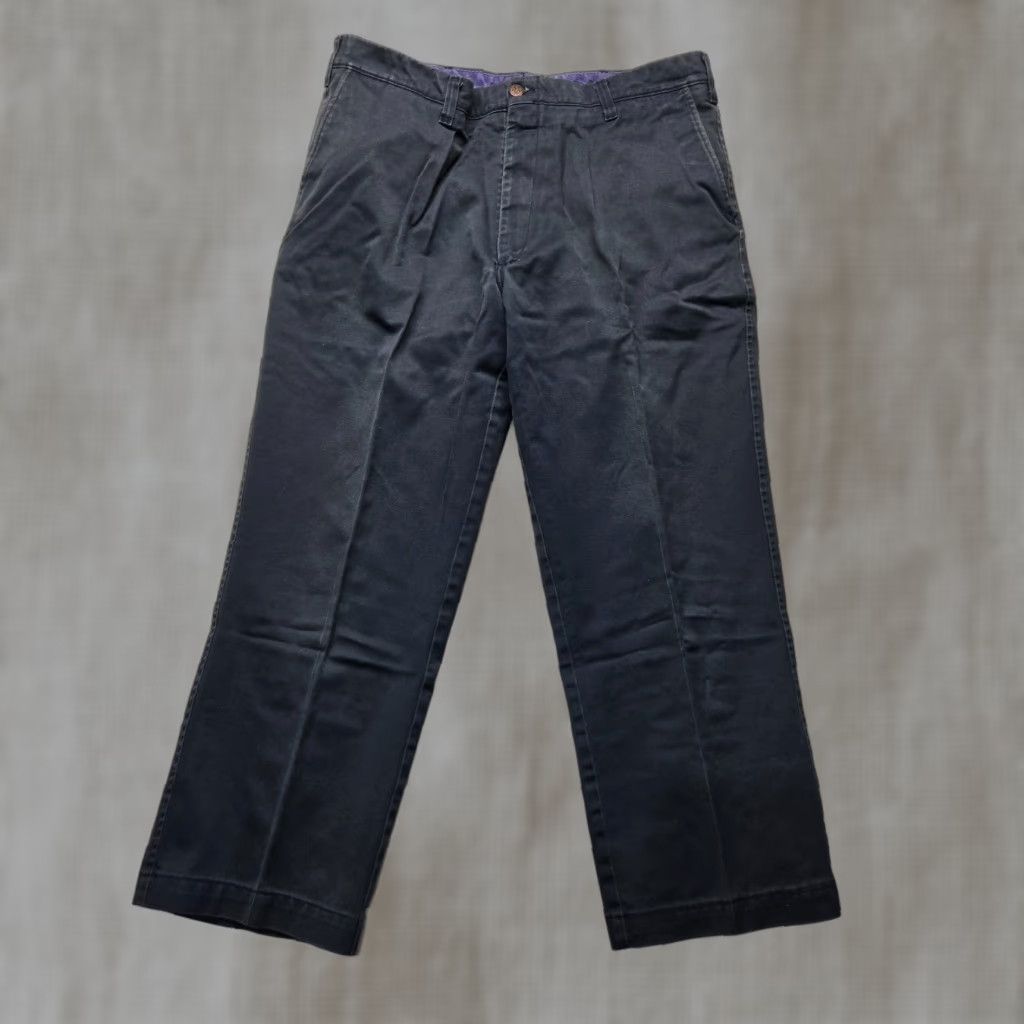 Vintage VINTAGE Topps Navy Blue Work Pants Adult Men's 36x30 Safety Fire Resistant Chino Split Leg Size US 36 / EU 52 - 1 Thumbnail