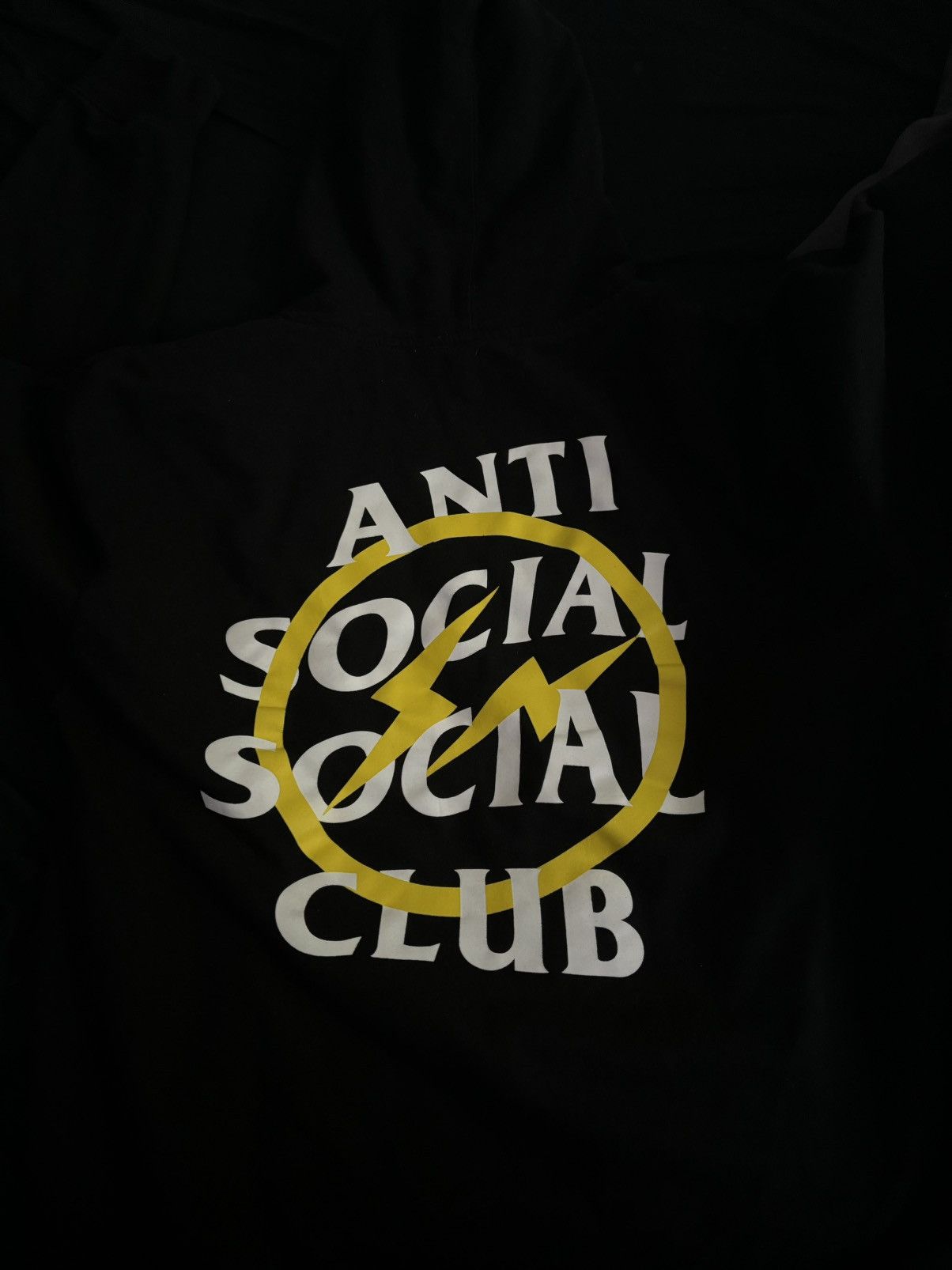 Anti Social Social Club Anti Social Social Club x Fragment Yellow Bolt Hoodie (FW19) Size US L / EU 52-54 / 3 - 3 Thumbnail