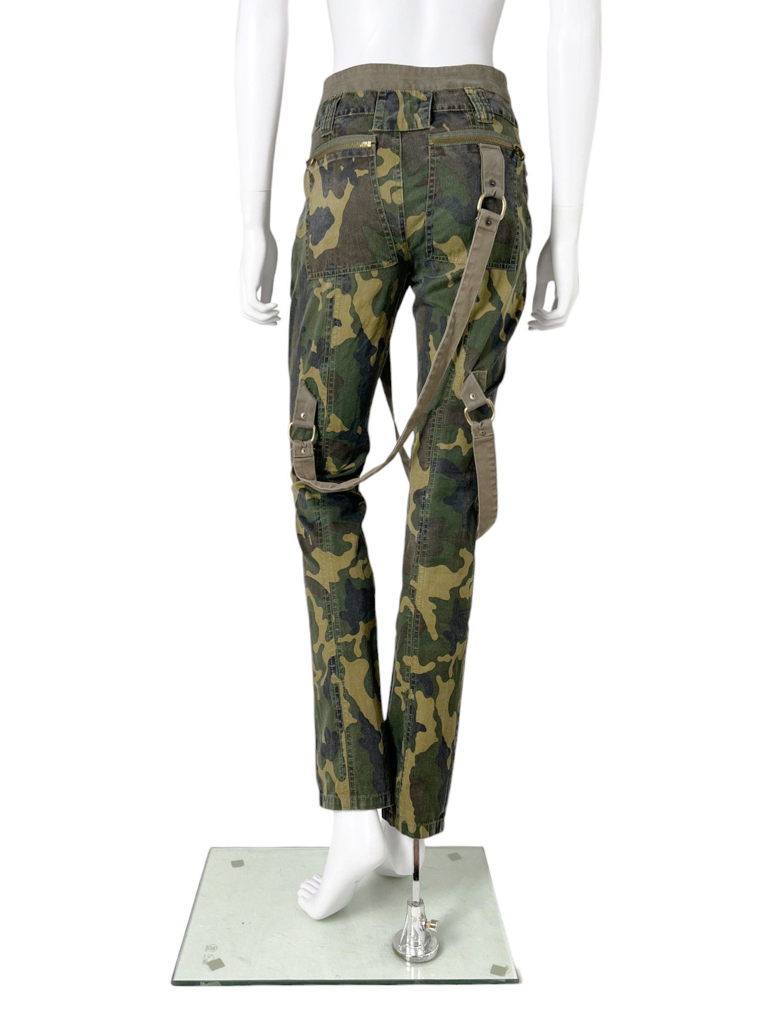 Dolce & Gabbana F/W 2003 Bondage Parachute Camo Pants Size 27" / US 4 / IT 40 - 3 Thumbnail