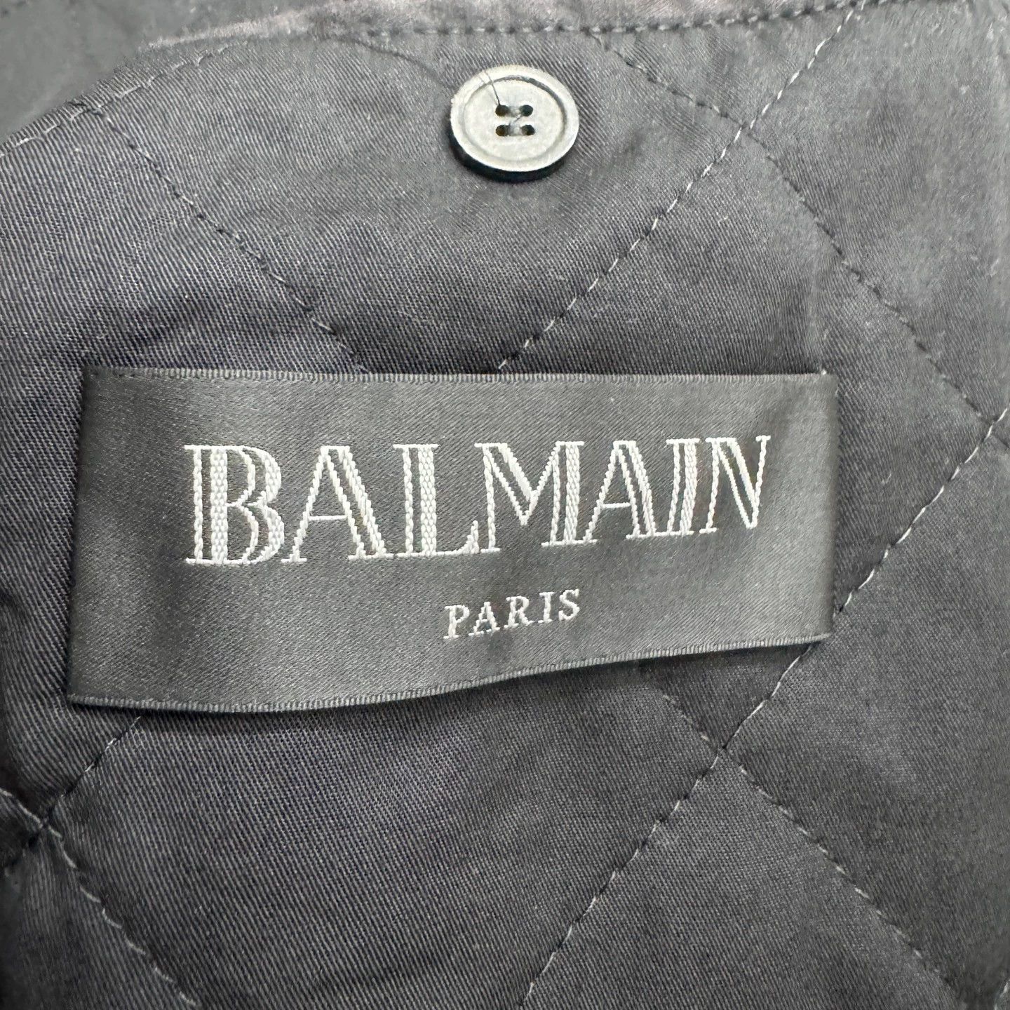 Balmain Balmain Distressed Denim Padded Jacket L NWT Size L / US 10 / IT 46 - 2 Thumbnail