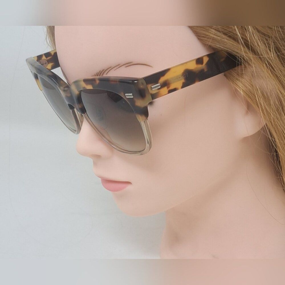 Gucci Gucci Women's Sunglasses Spotted Havana Oval Brown Gradient Size ONE SIZE - 7 Thumbnail