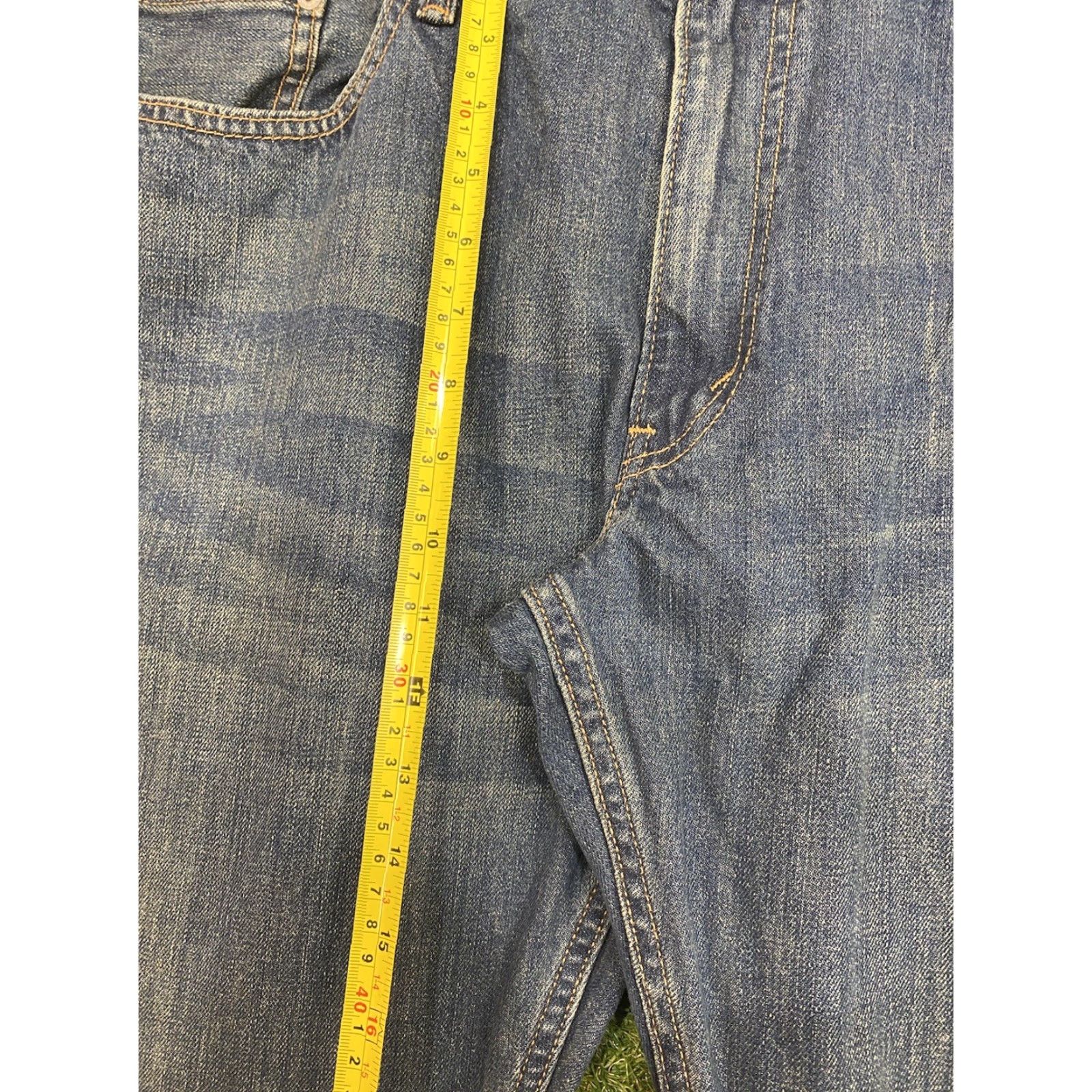 Levi's VINTAGE Levis 514 Jeans Mens 38x30 Slim Straight Whiskered Fade Dark Wash Casual Size US 38 / EU 54 - 5 Thumbnail
