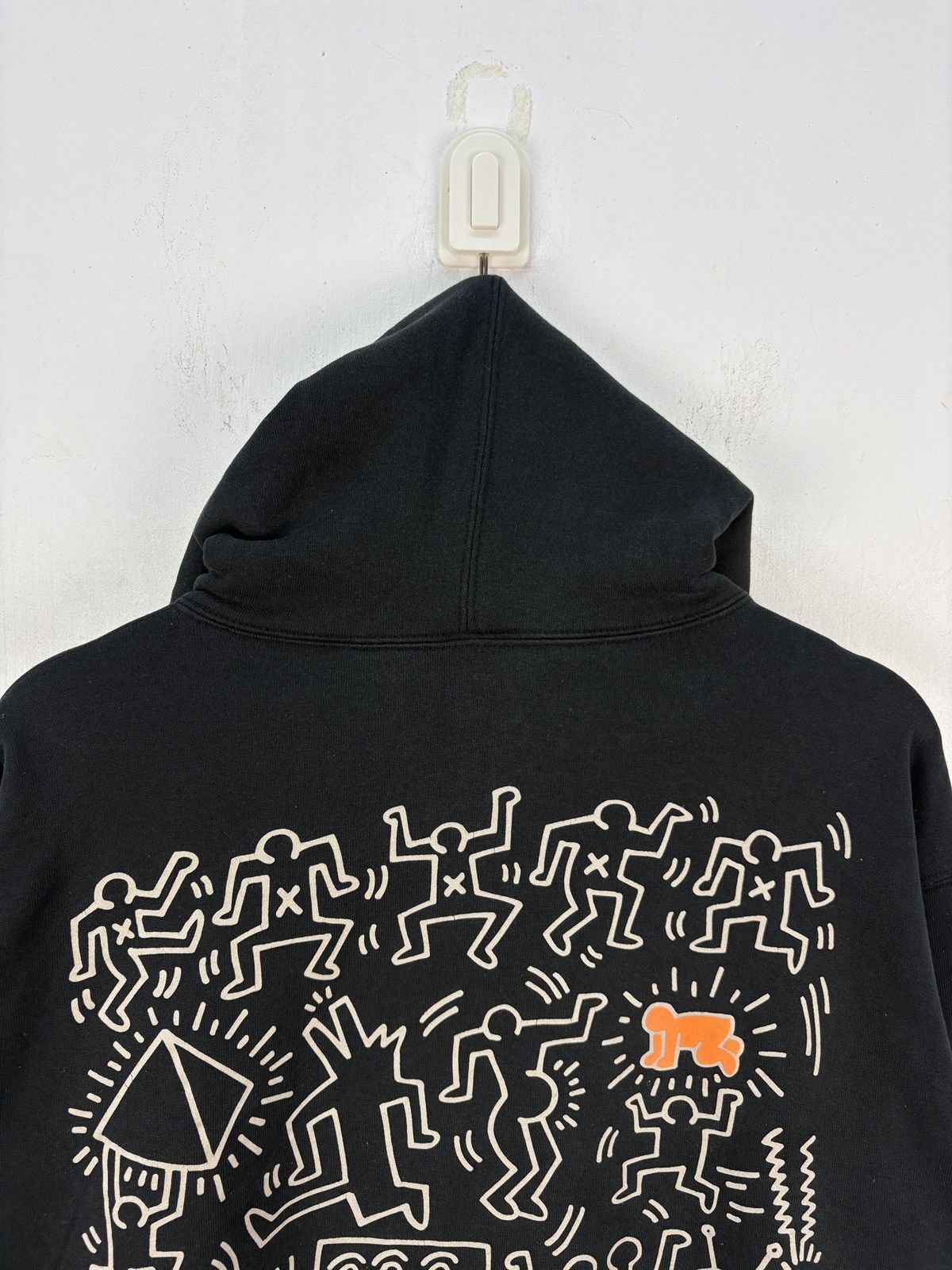 Keith Haring ‼️ Vintage K.Haring Baby Radiant Oversized Hooded Sweatshirt Size US XL / EU 56 / 4 - 4 Thumbnail