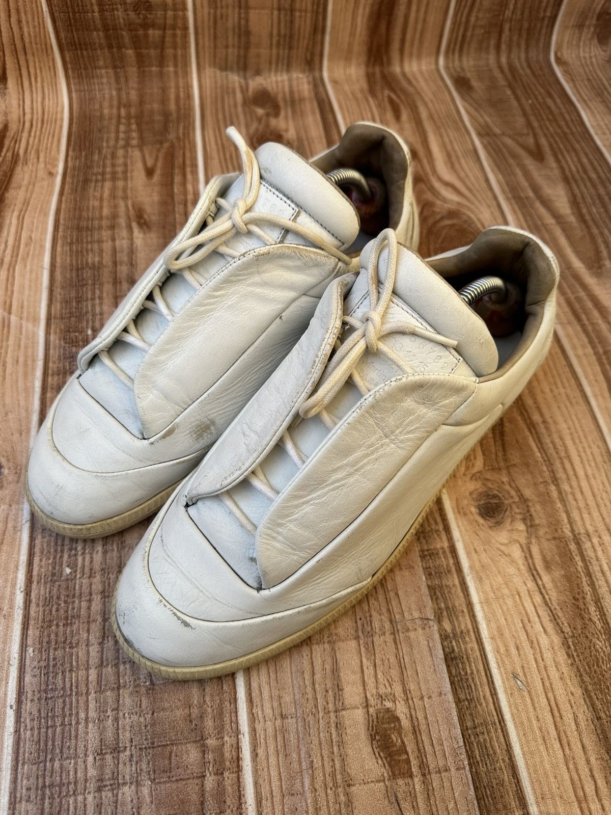 Maison Margiela Maison Margiela Futures White Leather Lowtops Size US 9 / EU 42 - 3 Thumbnail
