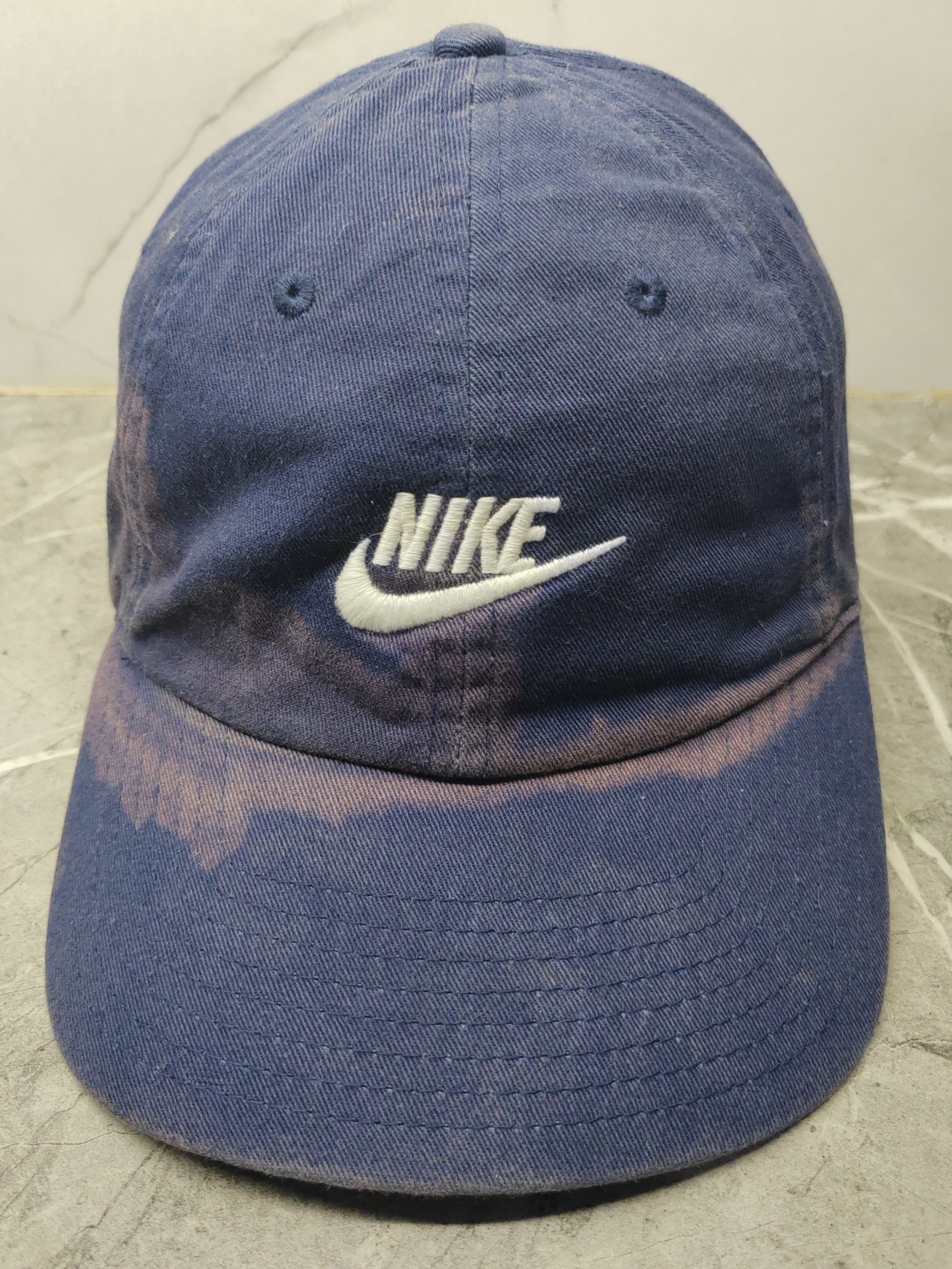 Nike Vintage Nike Faded Distressed Style Cap Hat Size ONE SIZE - 2 Thumbnail