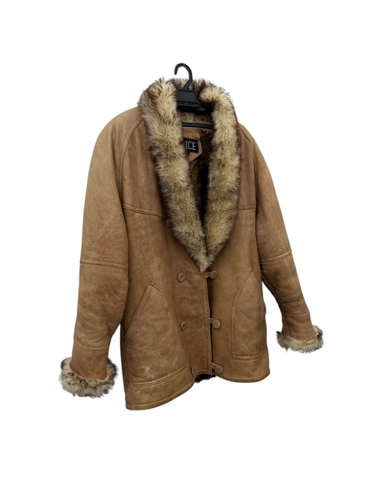 Genuine Leather × Waste(twice) TWICE SHEEPSKIN COAT DOUBLE POCKET FUR JACKET Size US L / EU 52-54 / 3 - 2 Thumbnail
