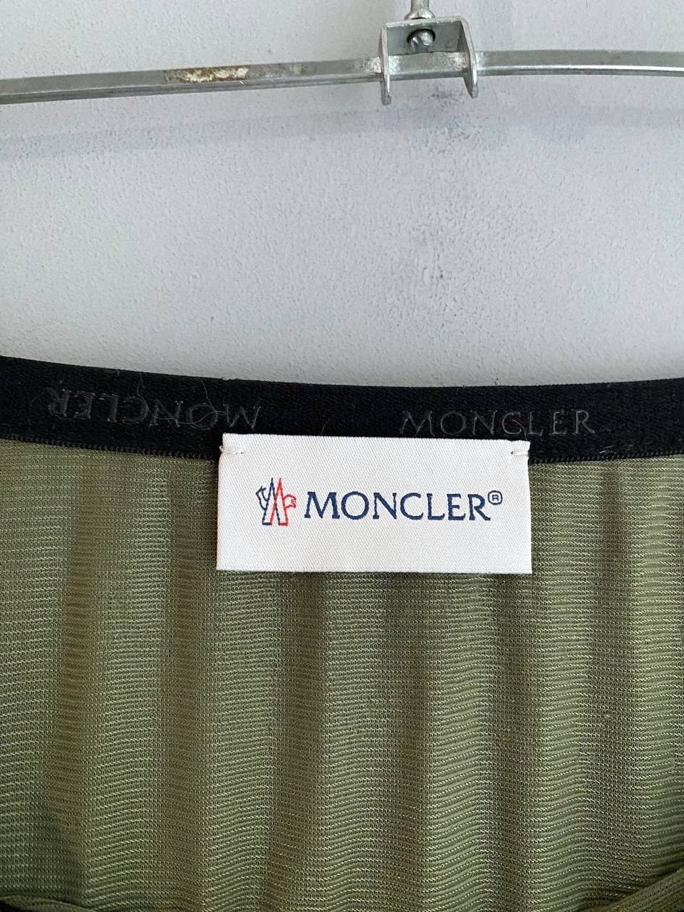 Designer × Moncler Moncler Gonna Pleated Midi Green Skirt, Size 44 Size 34" / US 12 / IT 48 - 16 Thumbnail