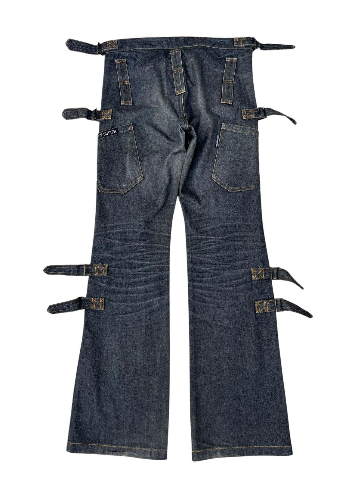 Vintage Vintage Body Butter Japan Fade Denim Bondage Bootcut Jeans Size US 33 - 14 Thumbnail