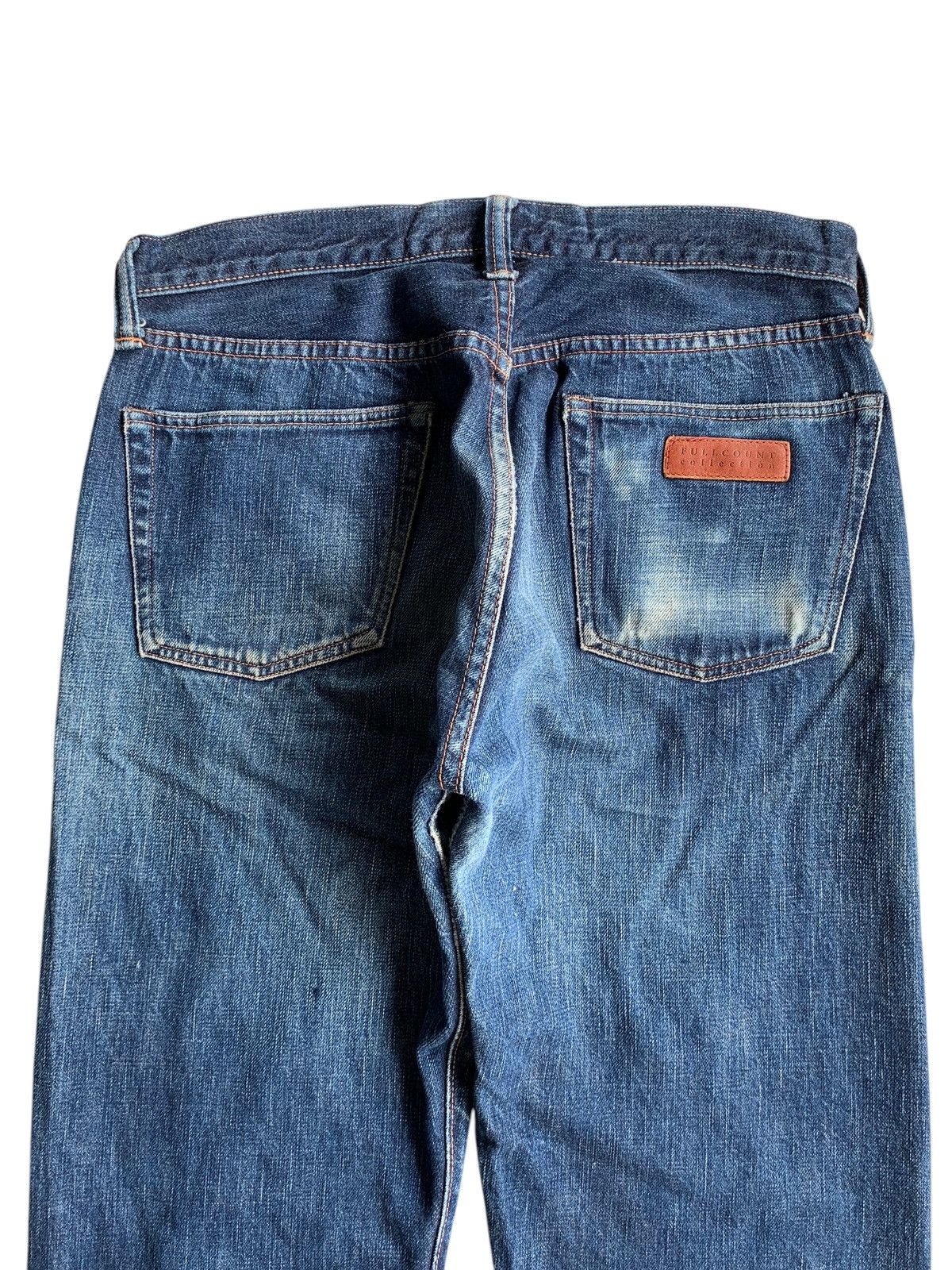 Full Count & Co. FULL COUNT SELVEDGE BUTTON FLY FADED DISTRESSED DENIM Size US 31 - 7 Thumbnail