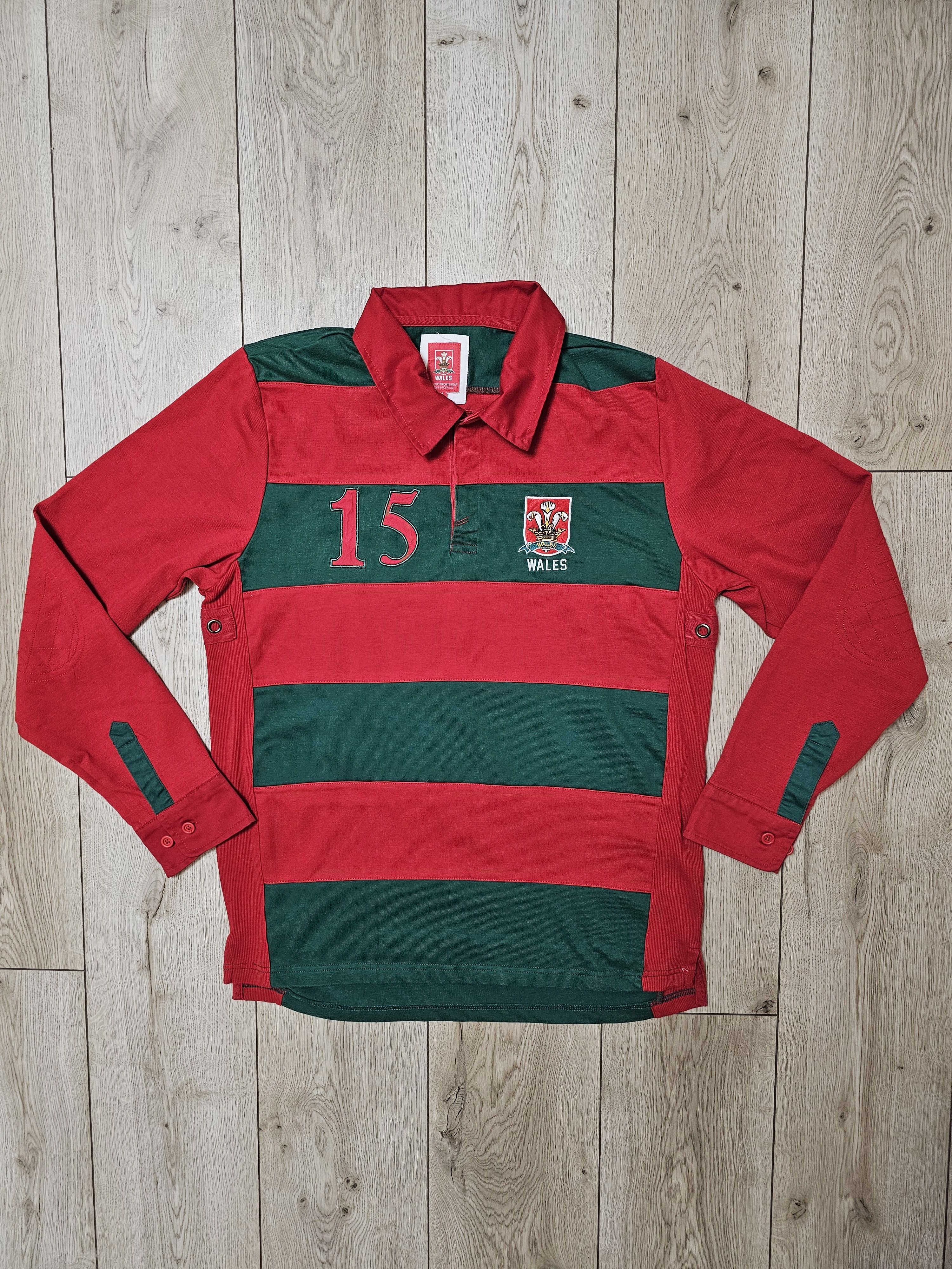All Sport WALES RUGBY JERSEY VINTAGE LONG WRU RUGBY SHIRT Size US L / EU 52-54 / 3 - 1 Thumbnail