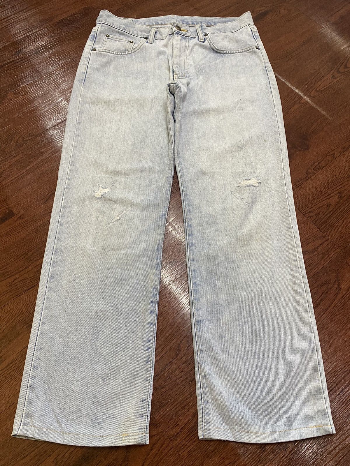 Other Vintage Edwin403 Faded Wash Distressed Loose Jeans Size US 32 / EU 48 - 1 Thumbnail