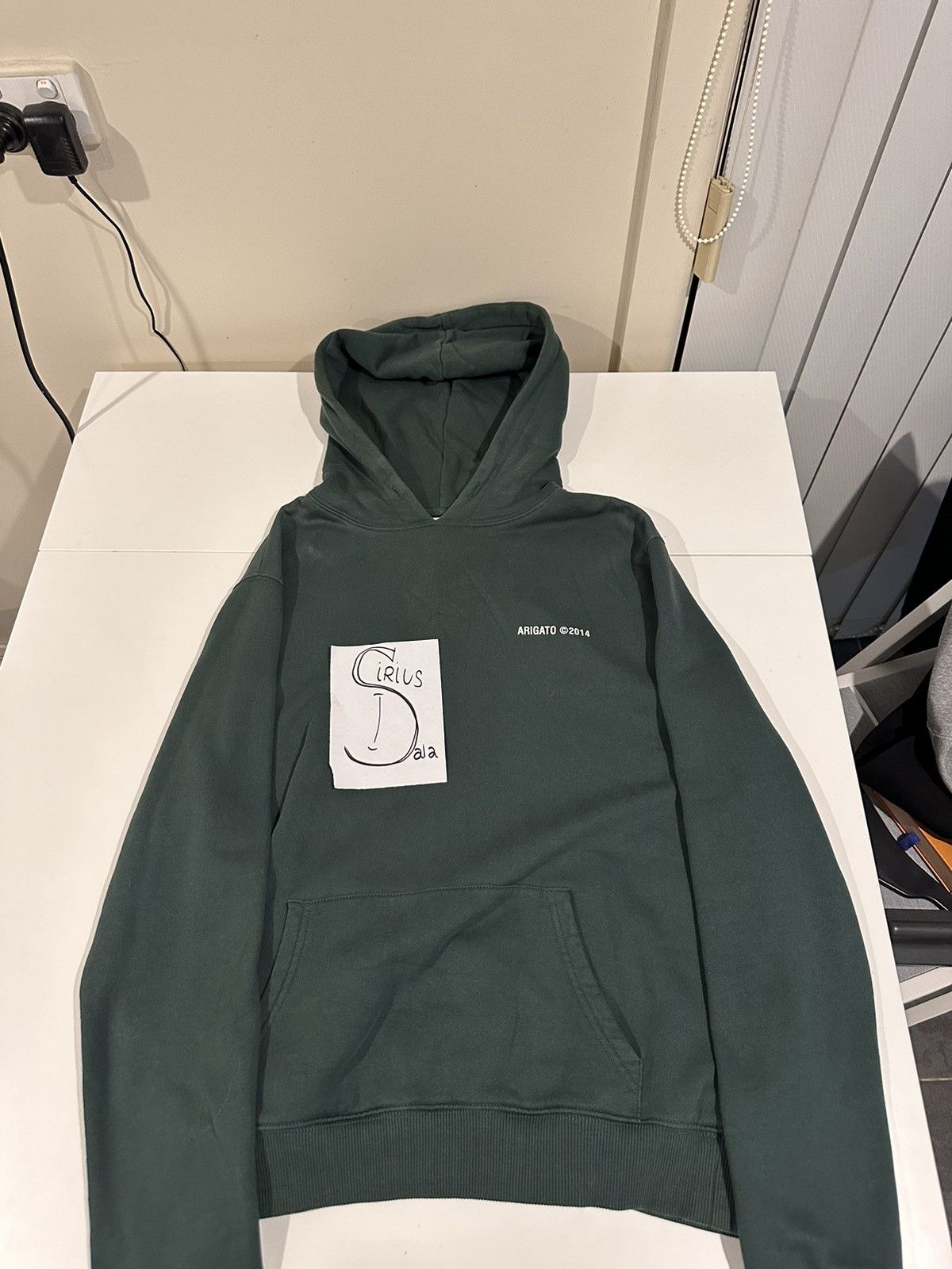 Image of Axel Arigato Hoodie in Green, Men's (Size Small)