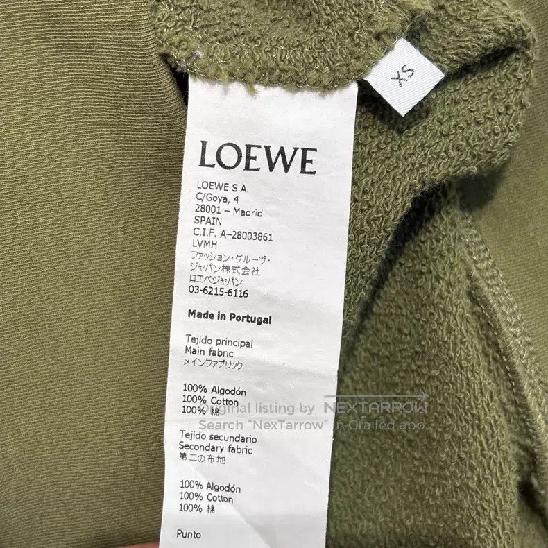 Loewe Loewe Green Printed Sweatshirt Size XS / US 0-2 / IT 36-38 - 4 Thumbnail