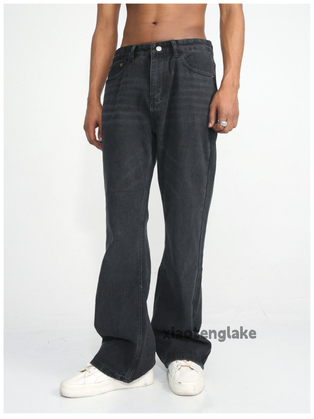 Jean × Vintage washed faded punk grunge bootcut flared yuppie jeans Size US 32 / EU 48 - 1 Thumbnail