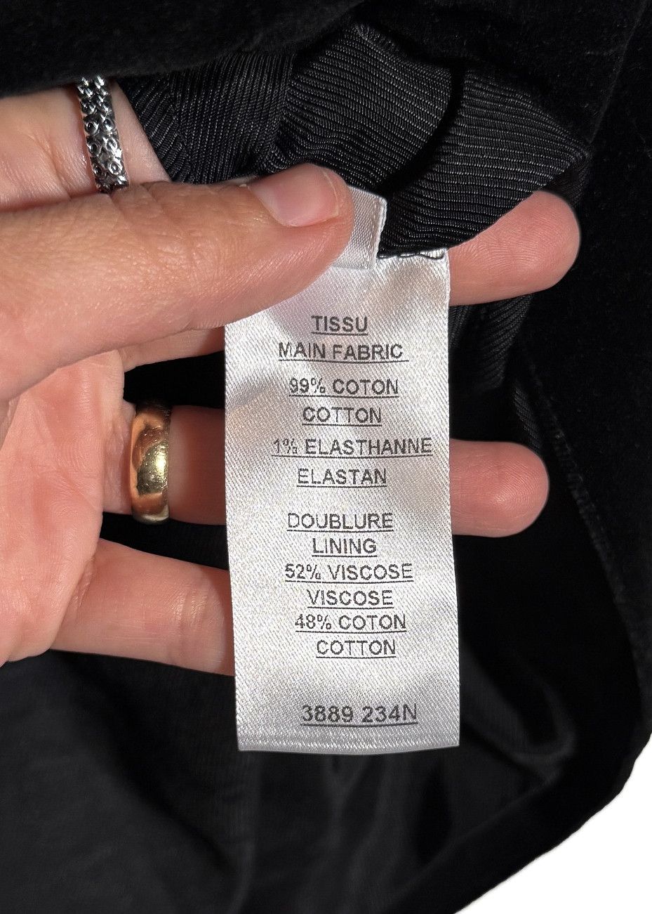 Balmain Balmain Black Velvet Military Accent Button Mini Dress Size L / US 10 / IT 46 - 12 Thumbnail