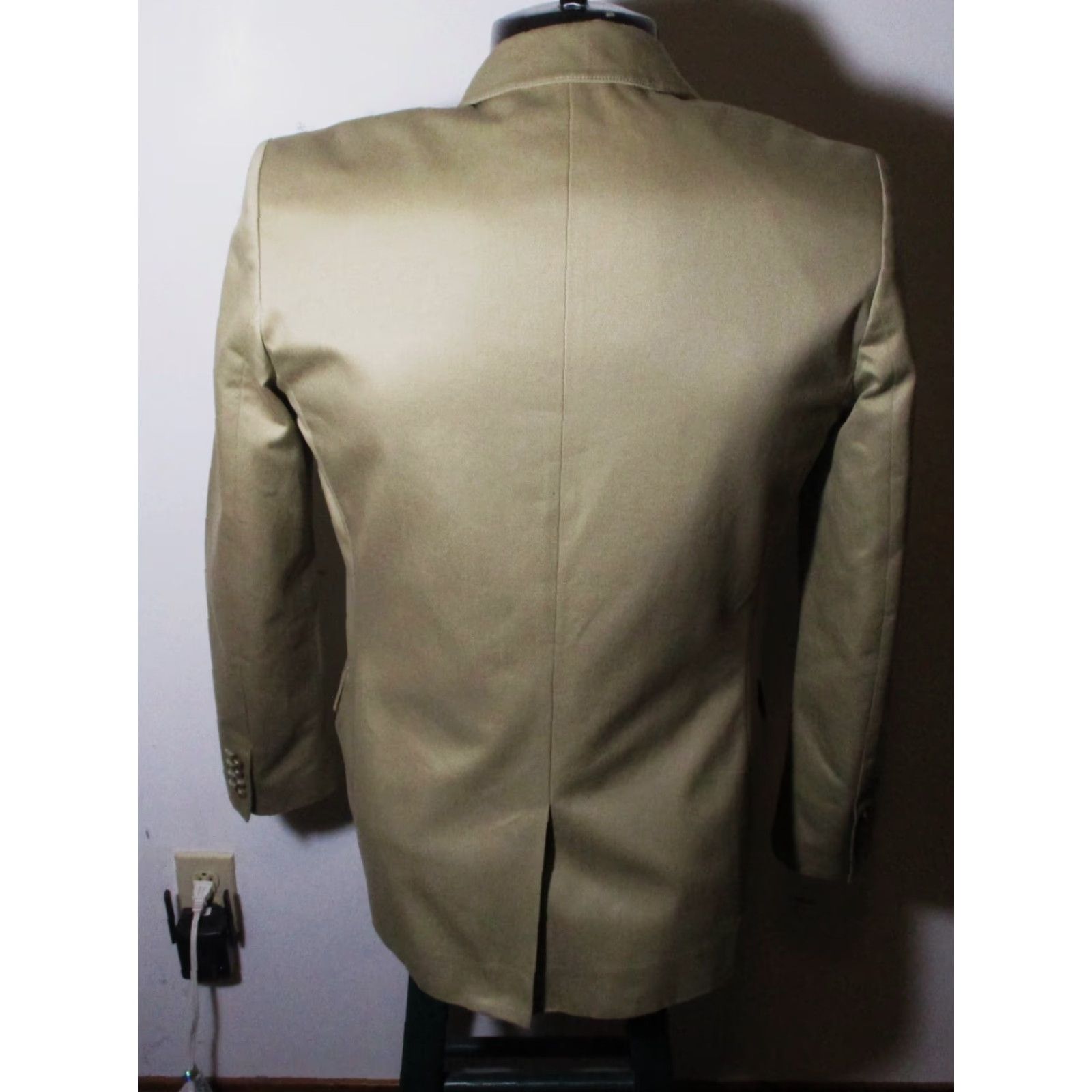 Vintage L.L. Bean Blazer Shirt Men's Khaki Tan 100% Cotton NWOT Size 36 Vintage No Size 36R - 5 Thumbnail