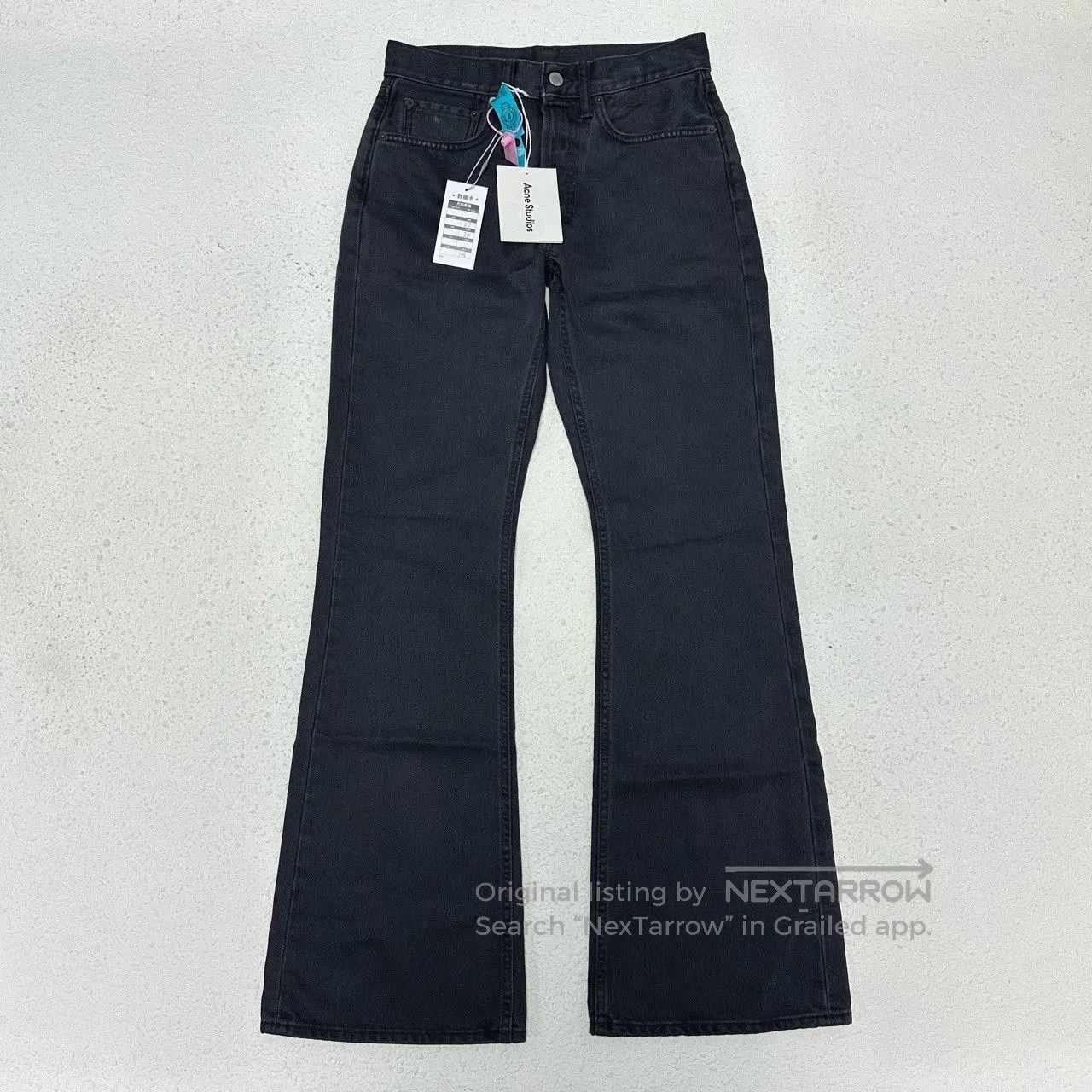 Acne Studios Cleanfit High Waist Denim Pants.