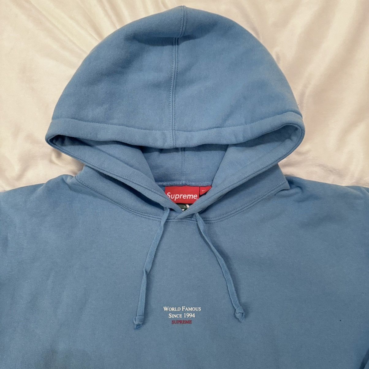 Supreme Supreme World Famous Micro Hooded Sweatshirt Size US XL / EU 56 / 4 - 5 Thumbnail