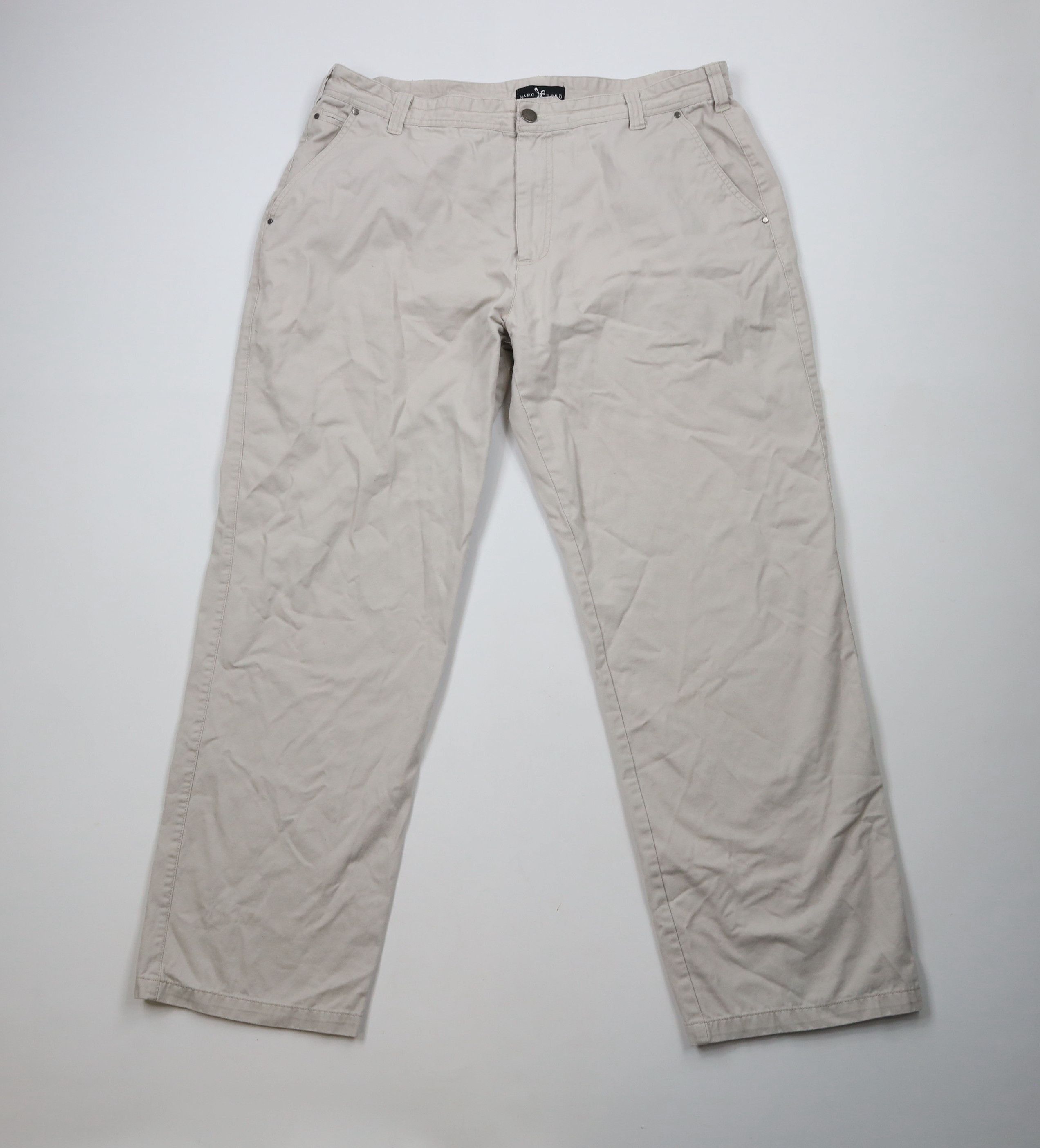 Marc Ecko × Vintage Vintage 90s Y2K Marc Ecko Fit Wide Leg Chino Pants Beige Size US 40 / EU 56 - 1 Thumbnail