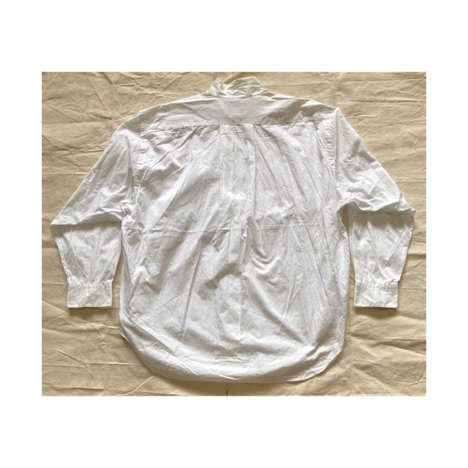 Banana Republic 90’s Banana Republic Mandarin Collar Basic White Shirt Size L / US 10 / IT 46 - 5 Thumbnail