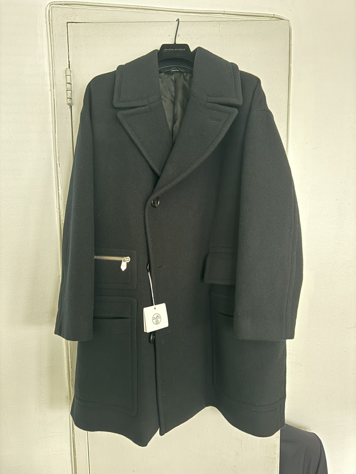 Hermes Hermes Black Wool coat size 50 new with tags Size US M / EU 48-50 / 2 - 1 Thumbnail