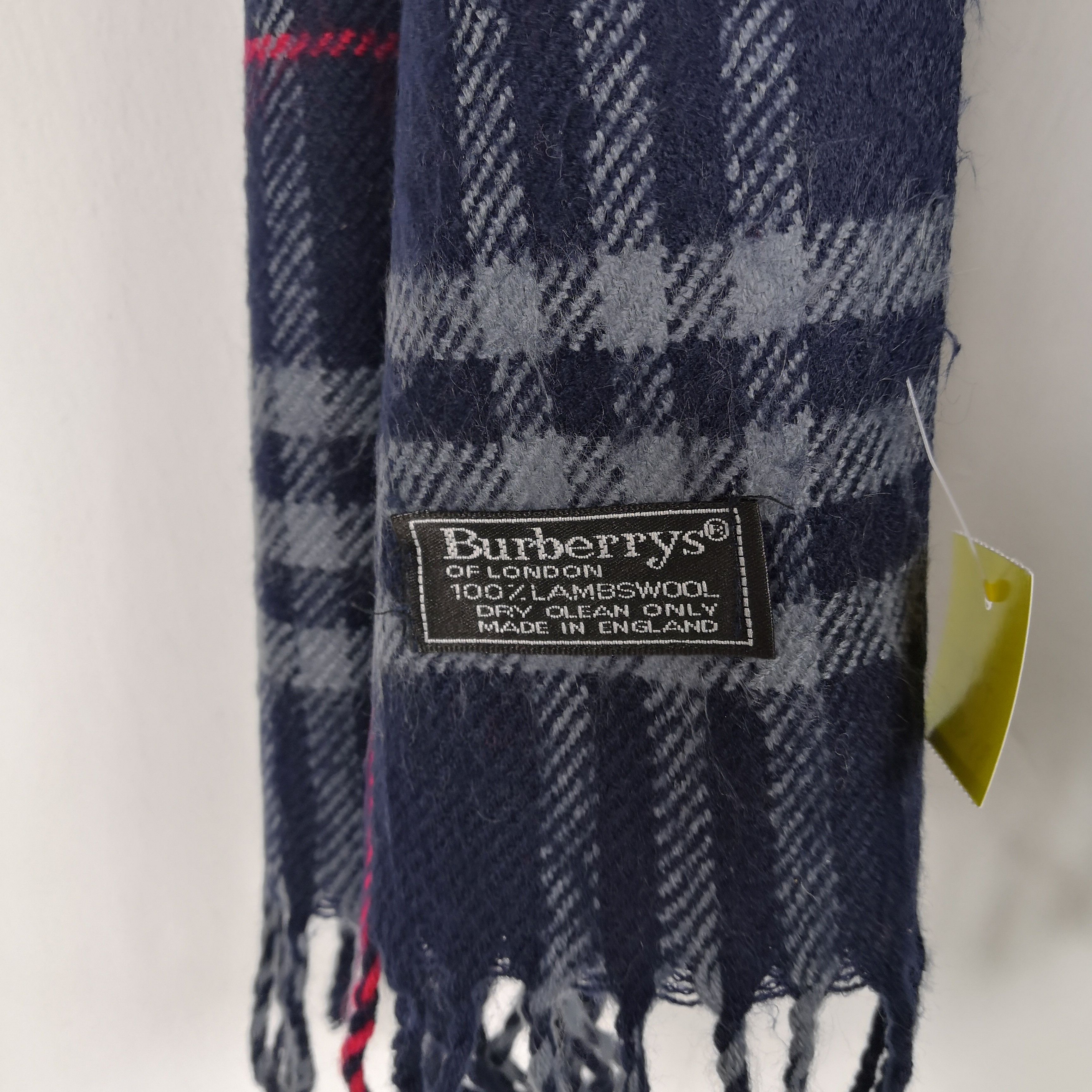 Burberry × Vintage Vintage Burberry Scarf Wool Cashmere Scarves. Size ONE SIZE - 4 Thumbnail