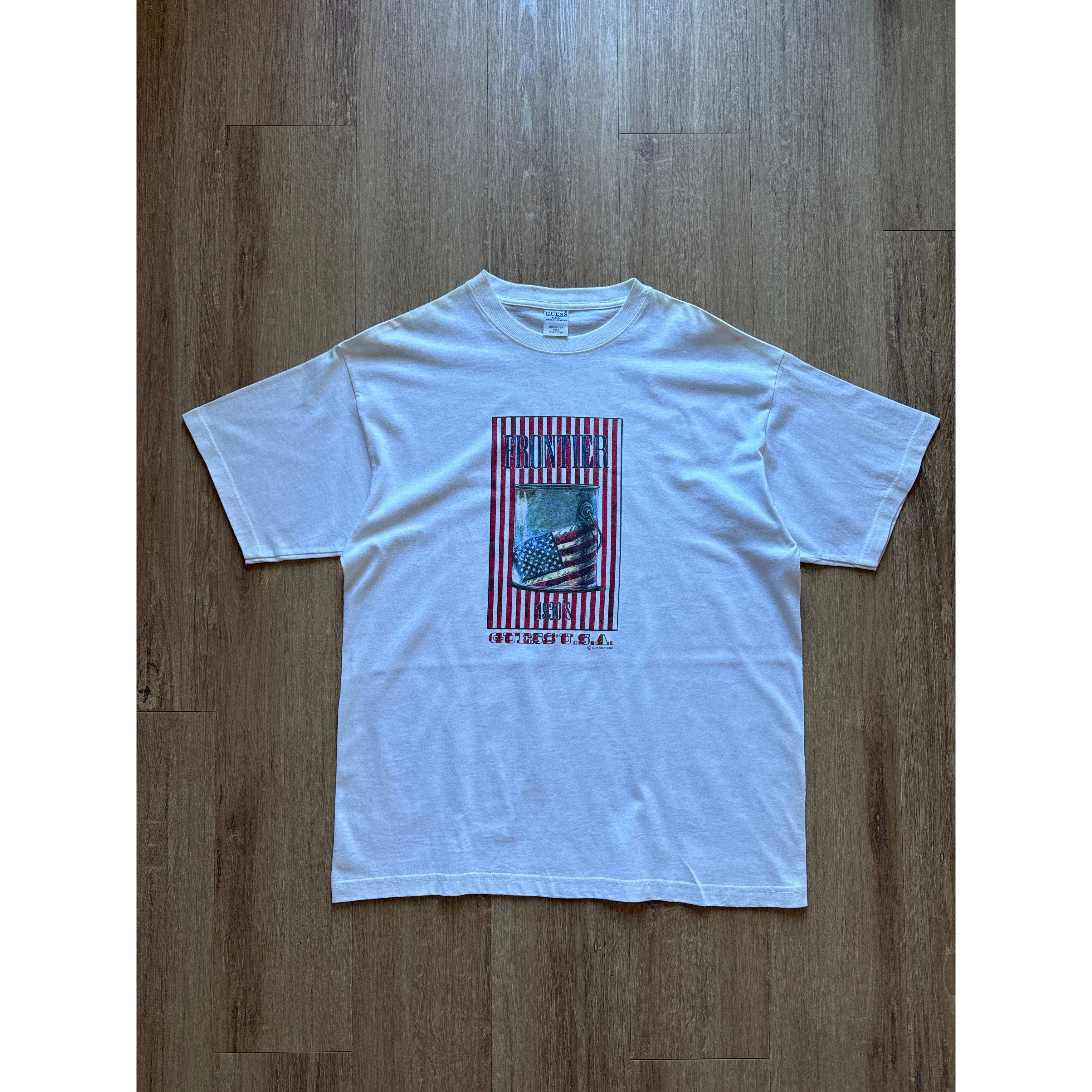 Other Vintage 1996 Guess Frontier 1930s USA Tee Size US L / EU 52-54 / 3 - 1 Thumbnail