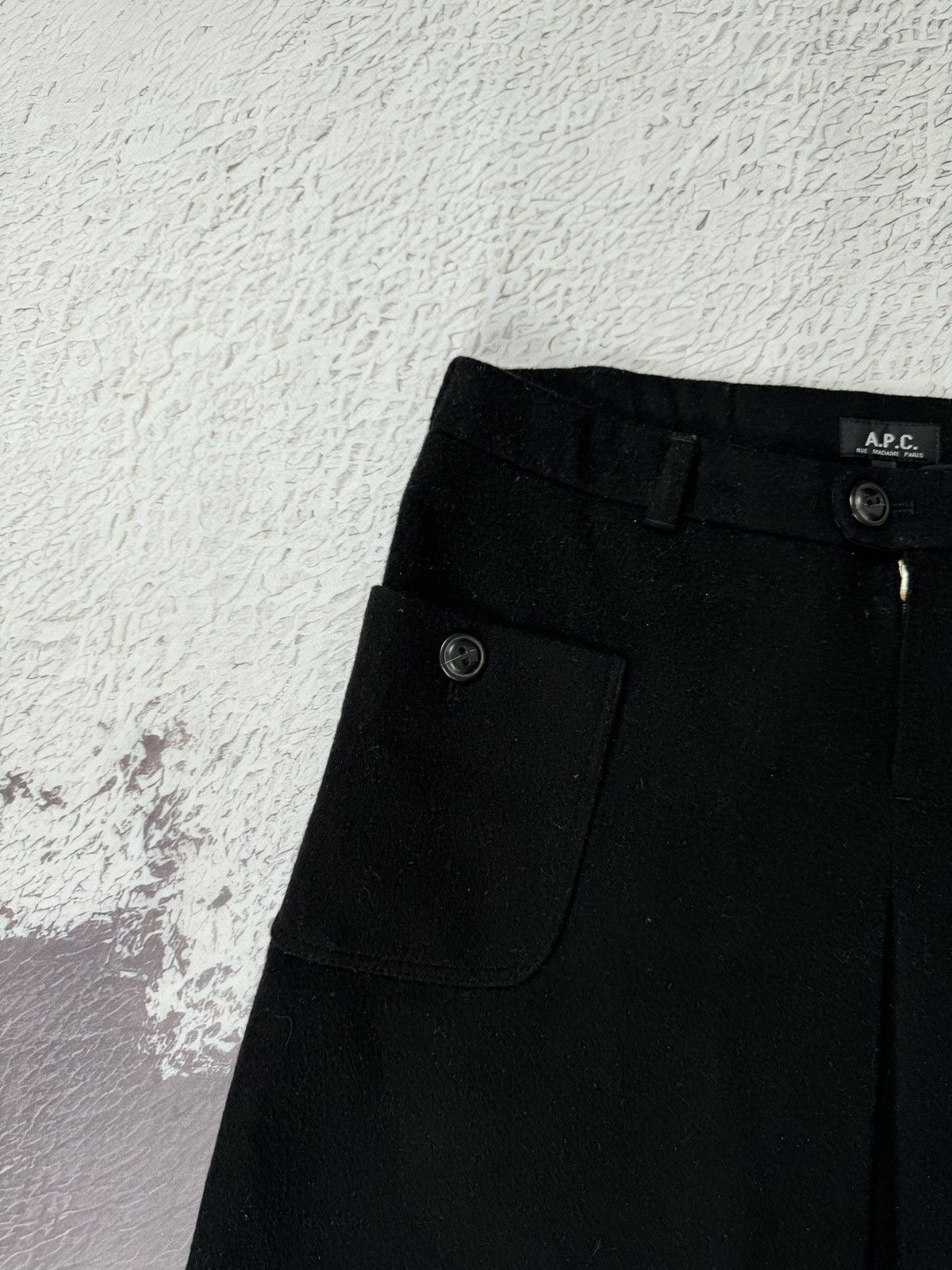 A.P.C. × Japanese Brand A.P.C Rue Madame Paris Japanese market wool skirt size 40 Size 28" / US 6 / IT 42 - 3 Thumbnail
