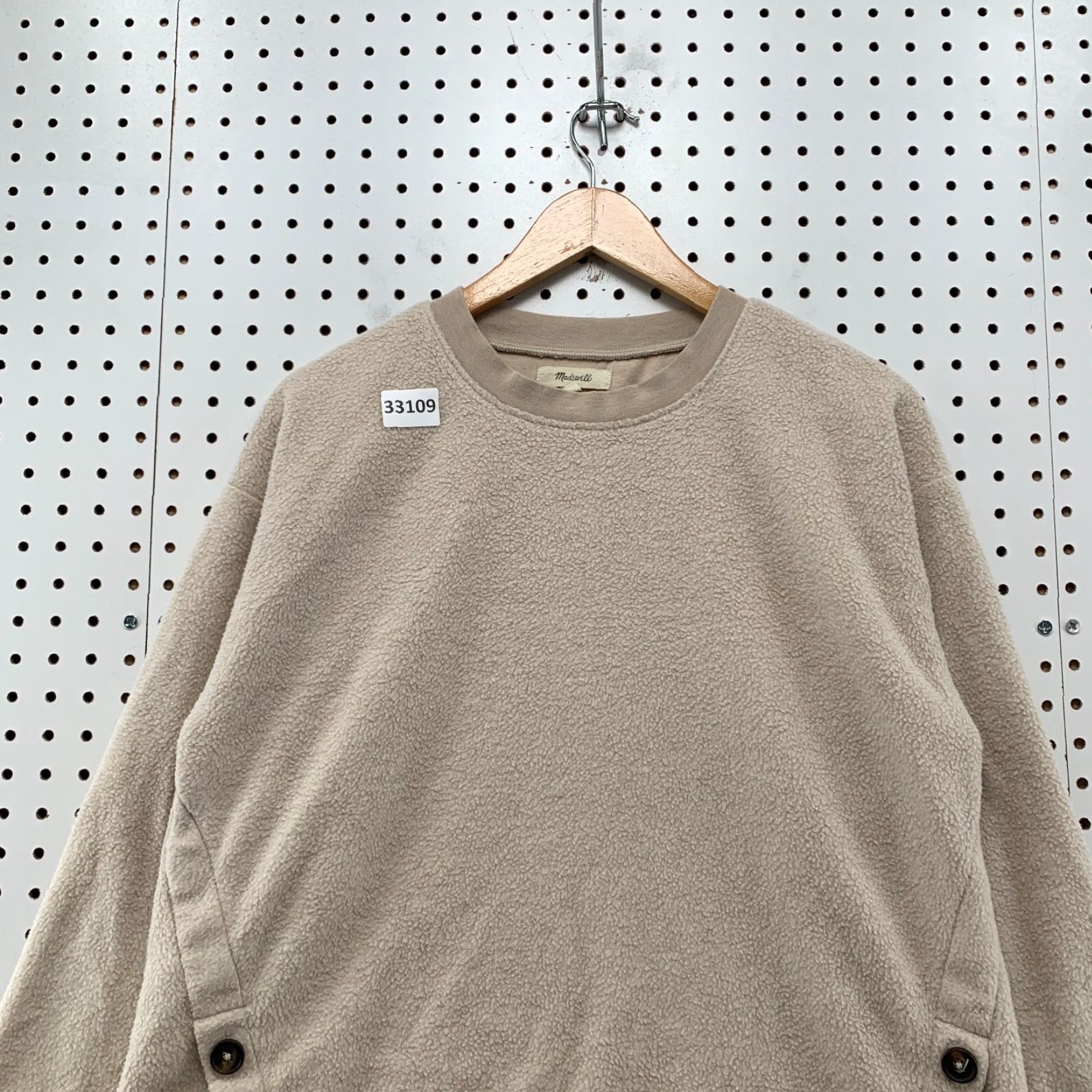 Madewell Madewell Sweater Womens Small Beige Button Pullover Casual Size S / US 4 / IT 40 - 5 Thumbnail